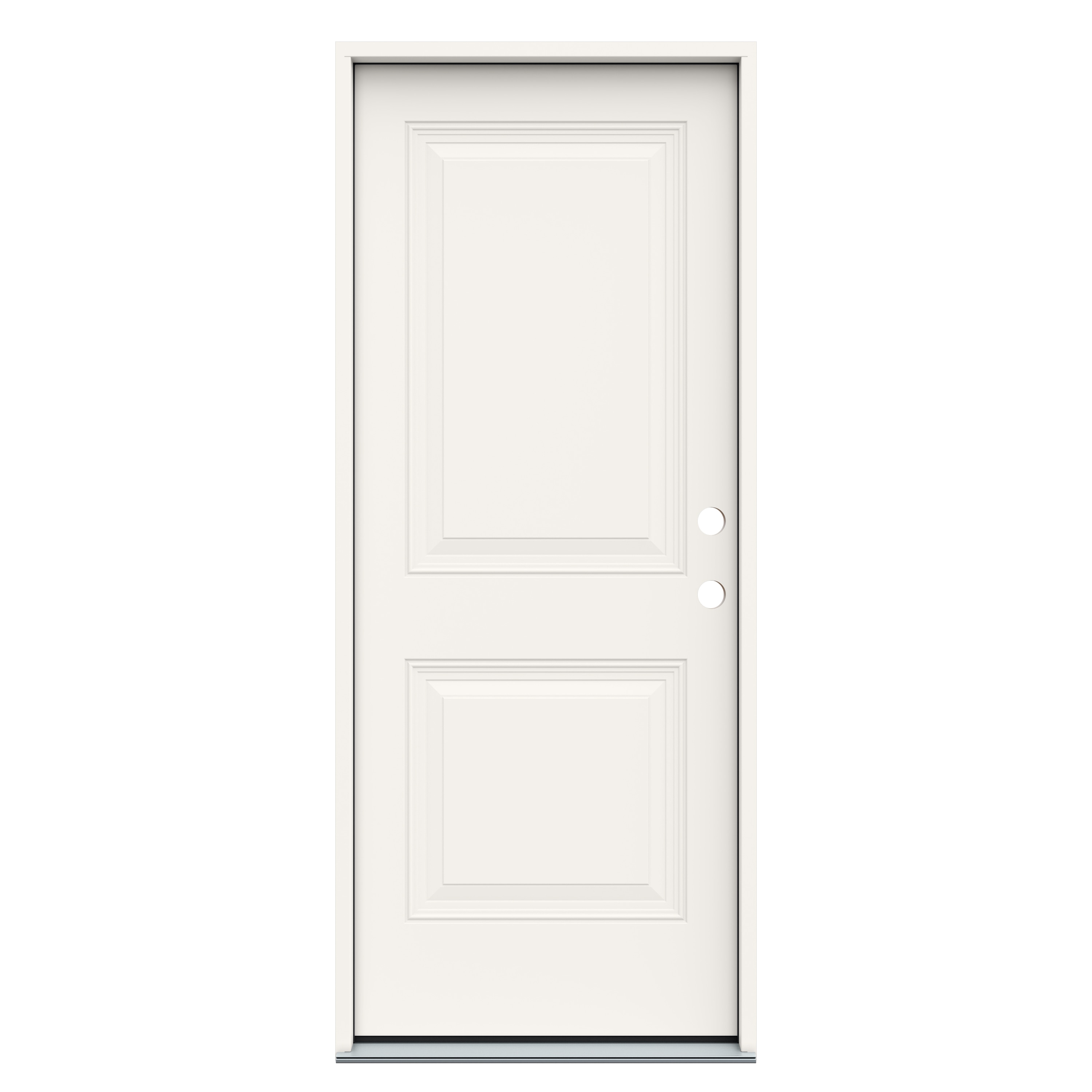 JELD-WEN JW249900041 32-in x 80-in x 4-9/16-in Steel No glass Left-hand inswing Primed Fire Rated Prehung Front Door Insulating core