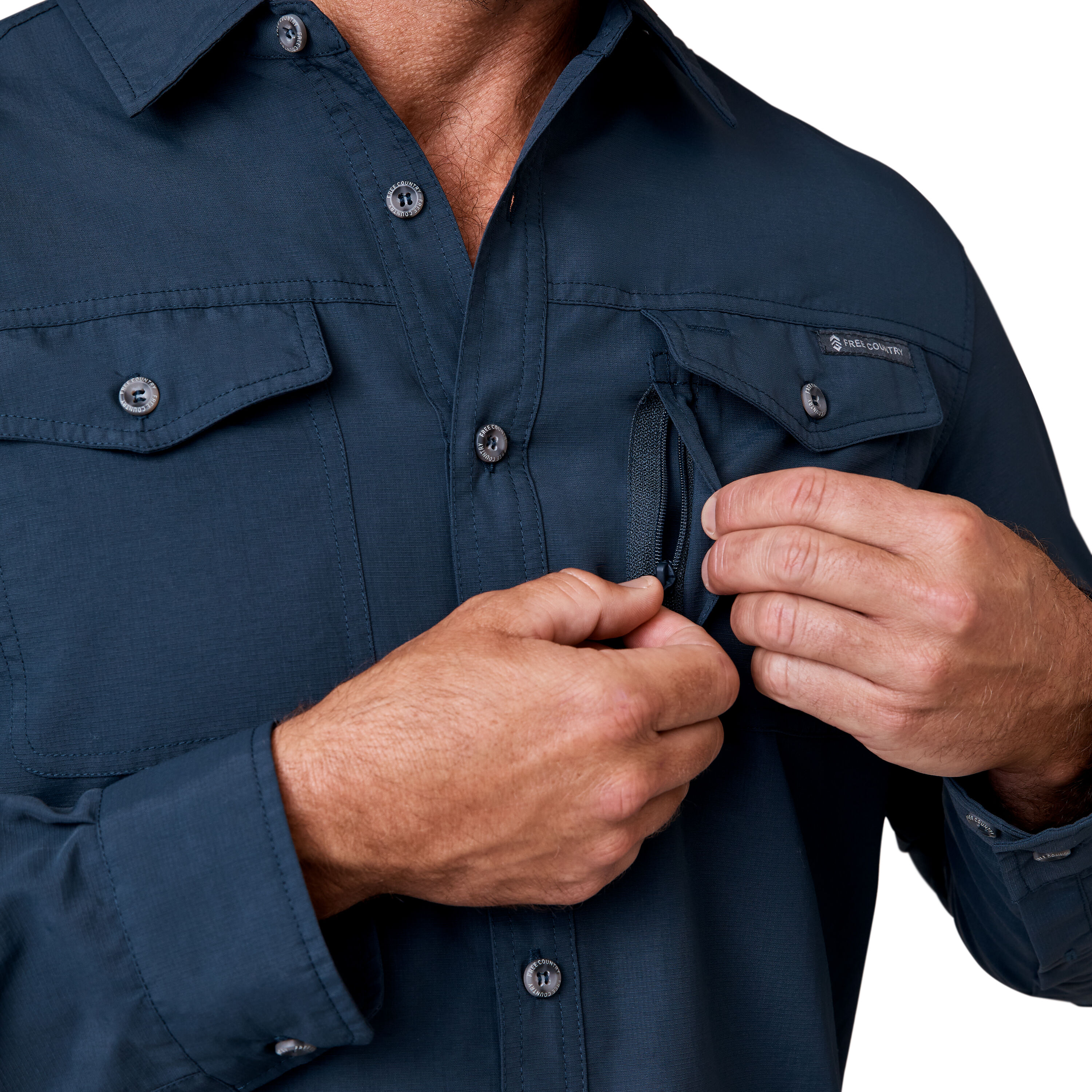 Free Country 482-MAS4307DDNIMXL Tops-Shirts - View #3