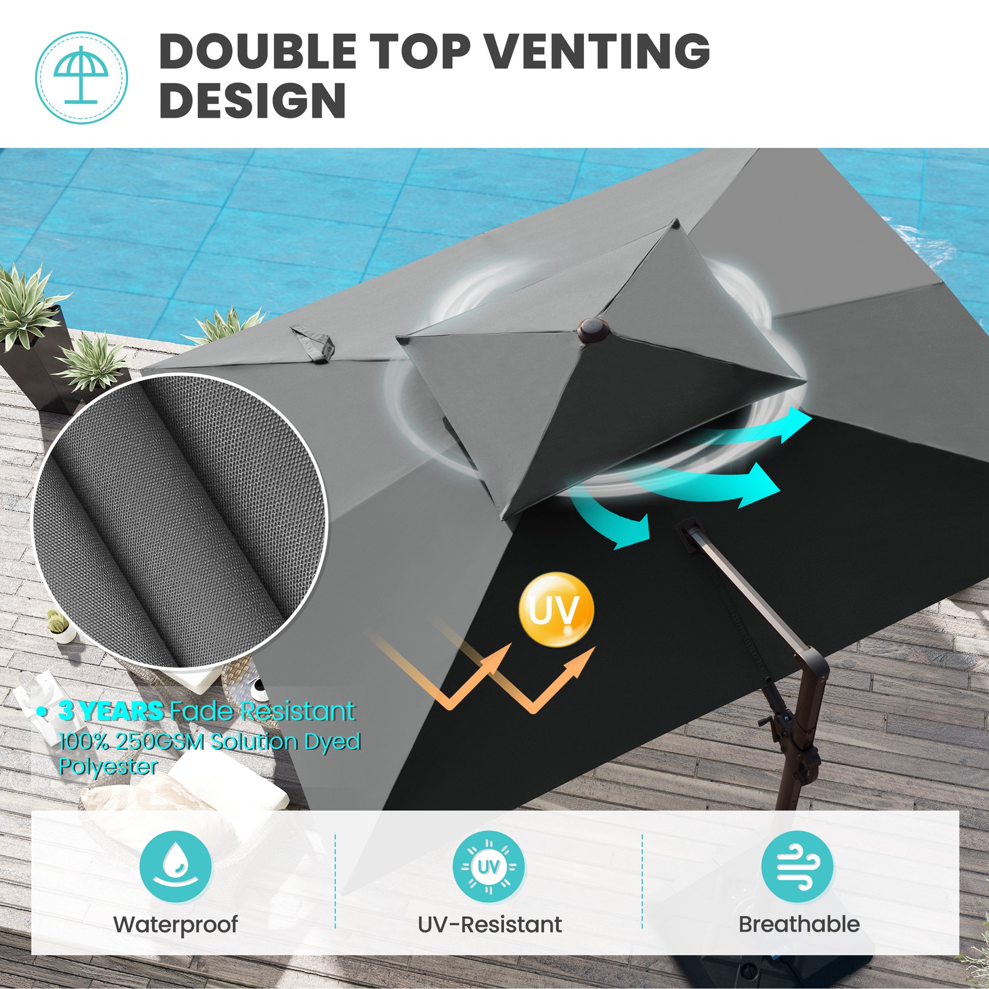 Crestlive Products CL-PU060DGY Umbrellas-2 - View #6