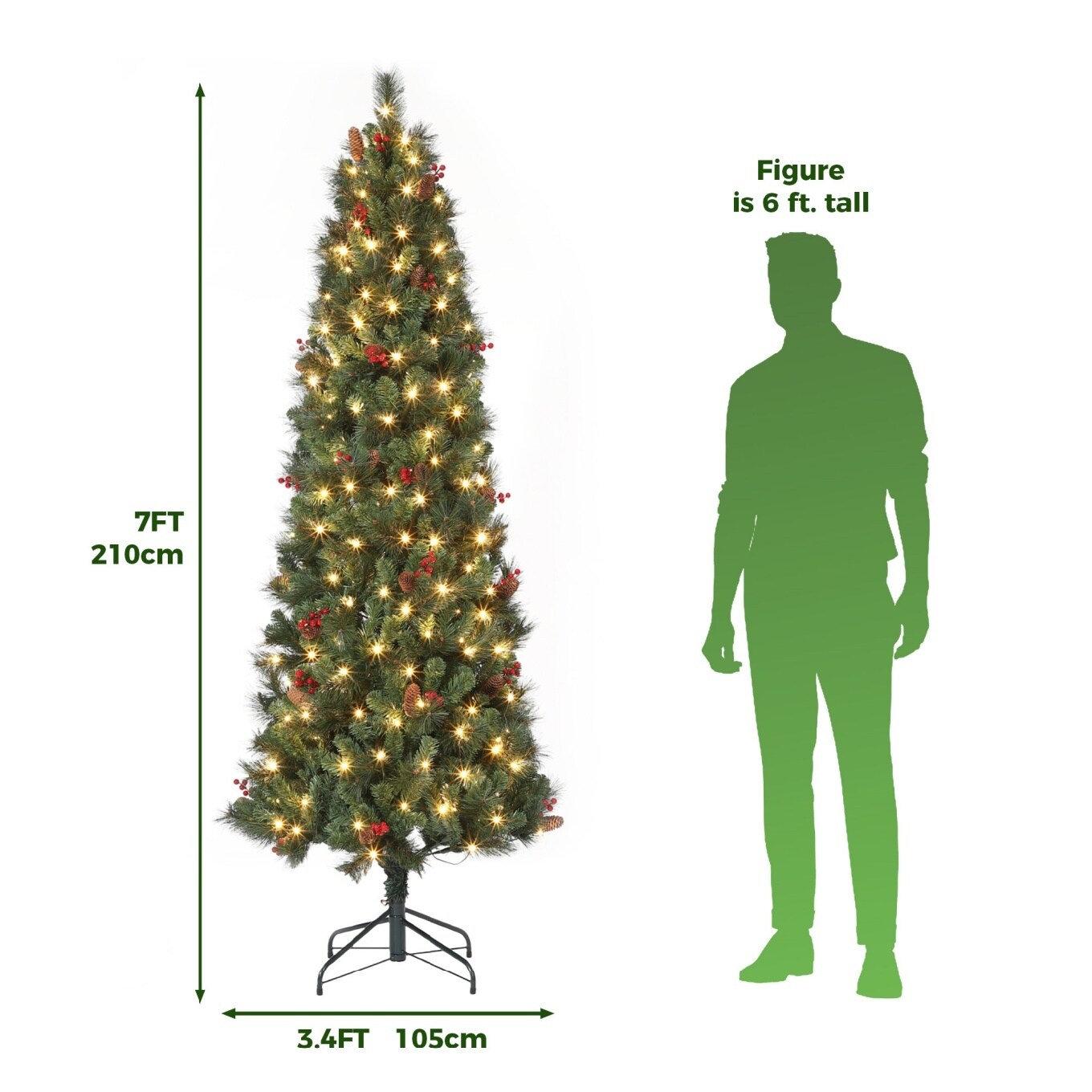 Garvee ZQ-PHK-35QJEWYW Artificial-Christmas-Trees - View #4