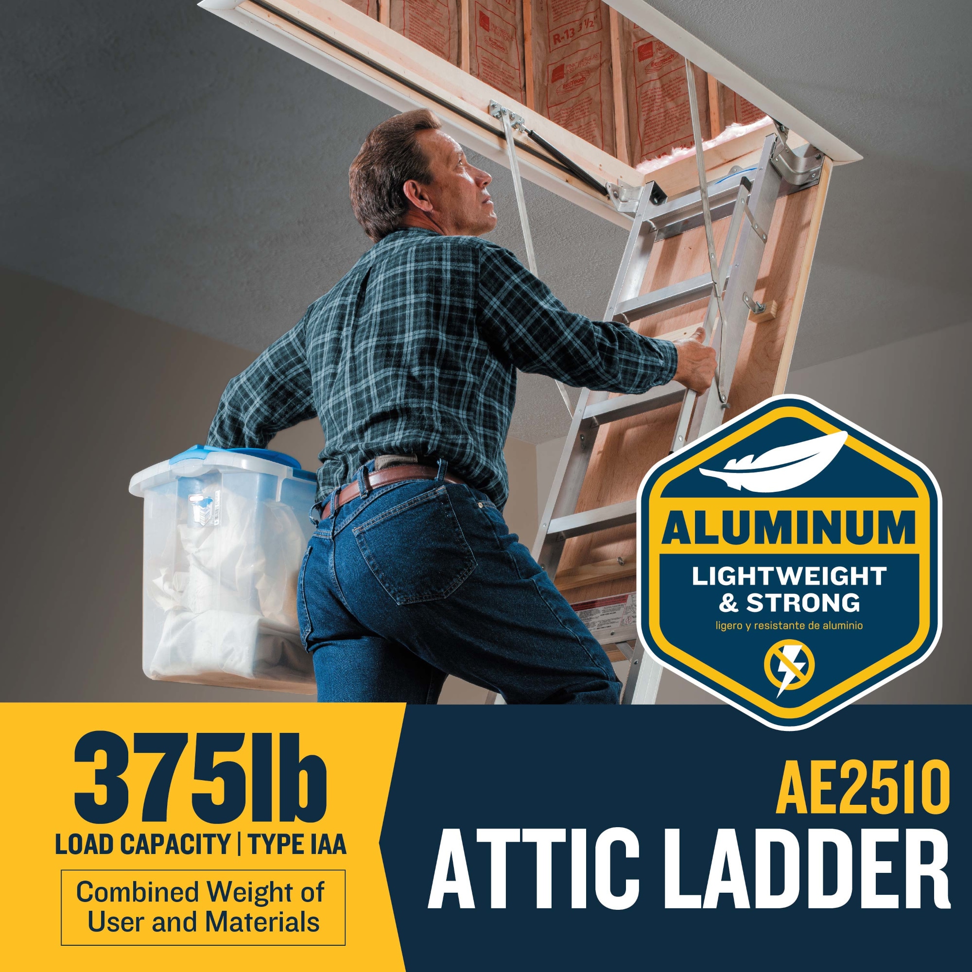 Werner AE2510 Attic-Ladders - View #2