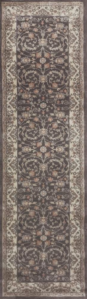 Radici USA 3810/0013/BROWN Garda 2 x 8 (ft) Polypropylene Brown Rectangular Indoor Floral/Botanical Oriental Runner rug