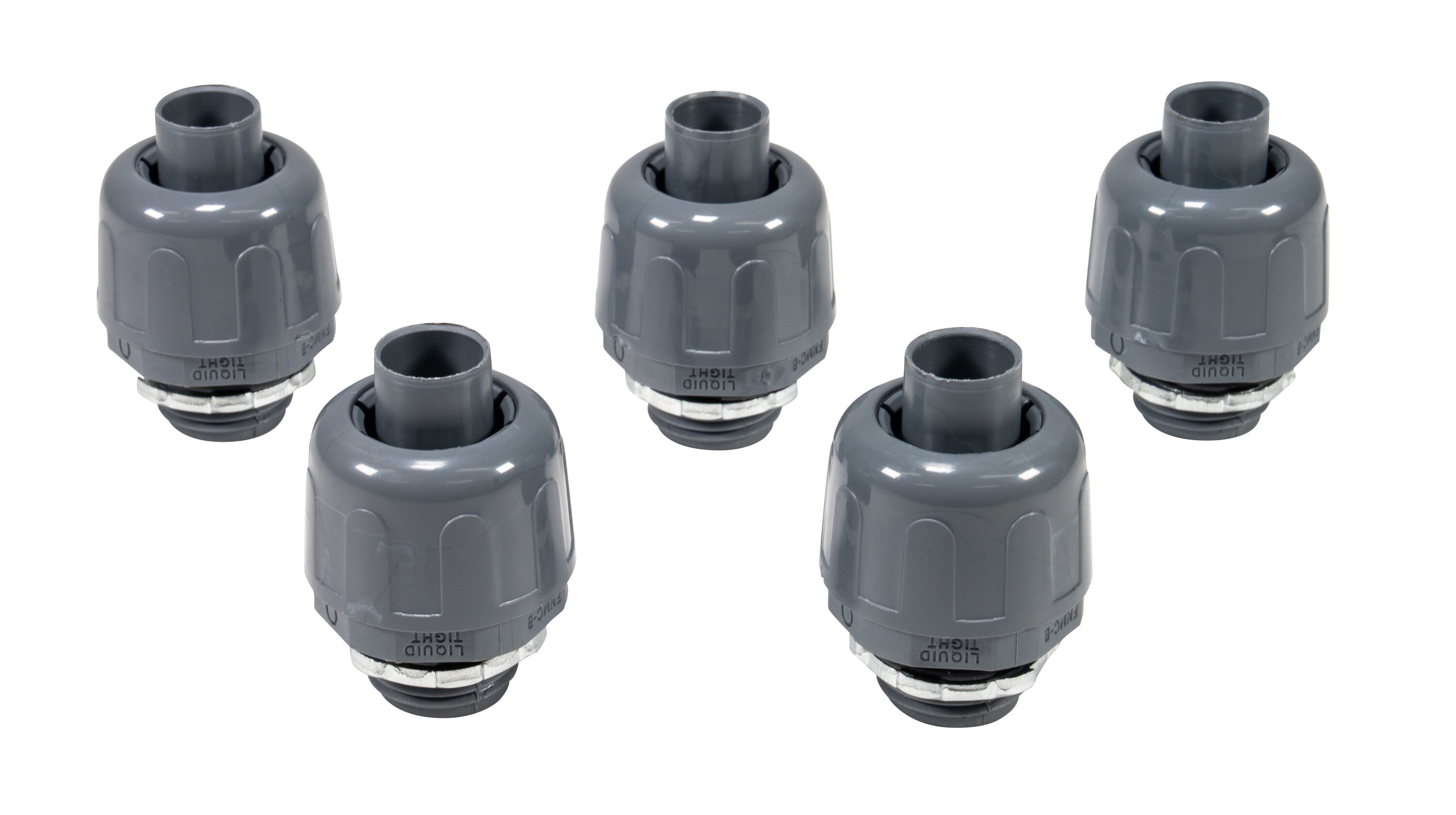 Southwire 58617002 1/2-in Schedule 40, Liquid Tight Plastic Screw-in Connector Conduit Fittings 5 -Pack
