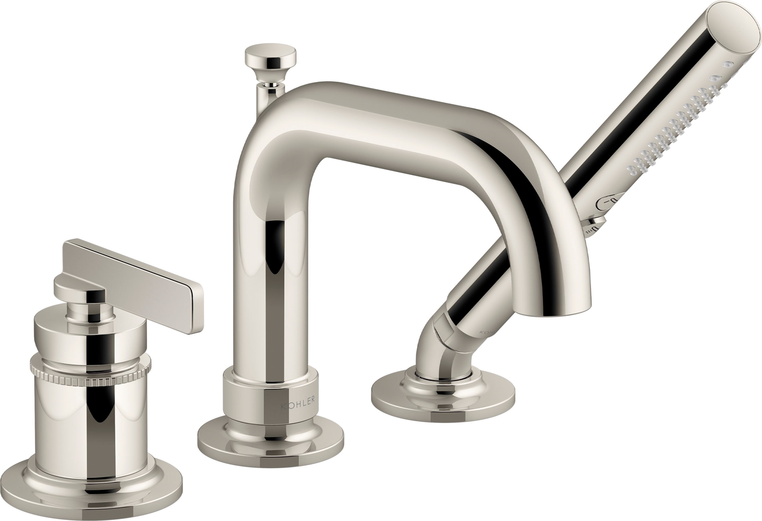 KOHLER Castia by Studio McGee Vibrant Polished Nickel 1-handle Deck ...