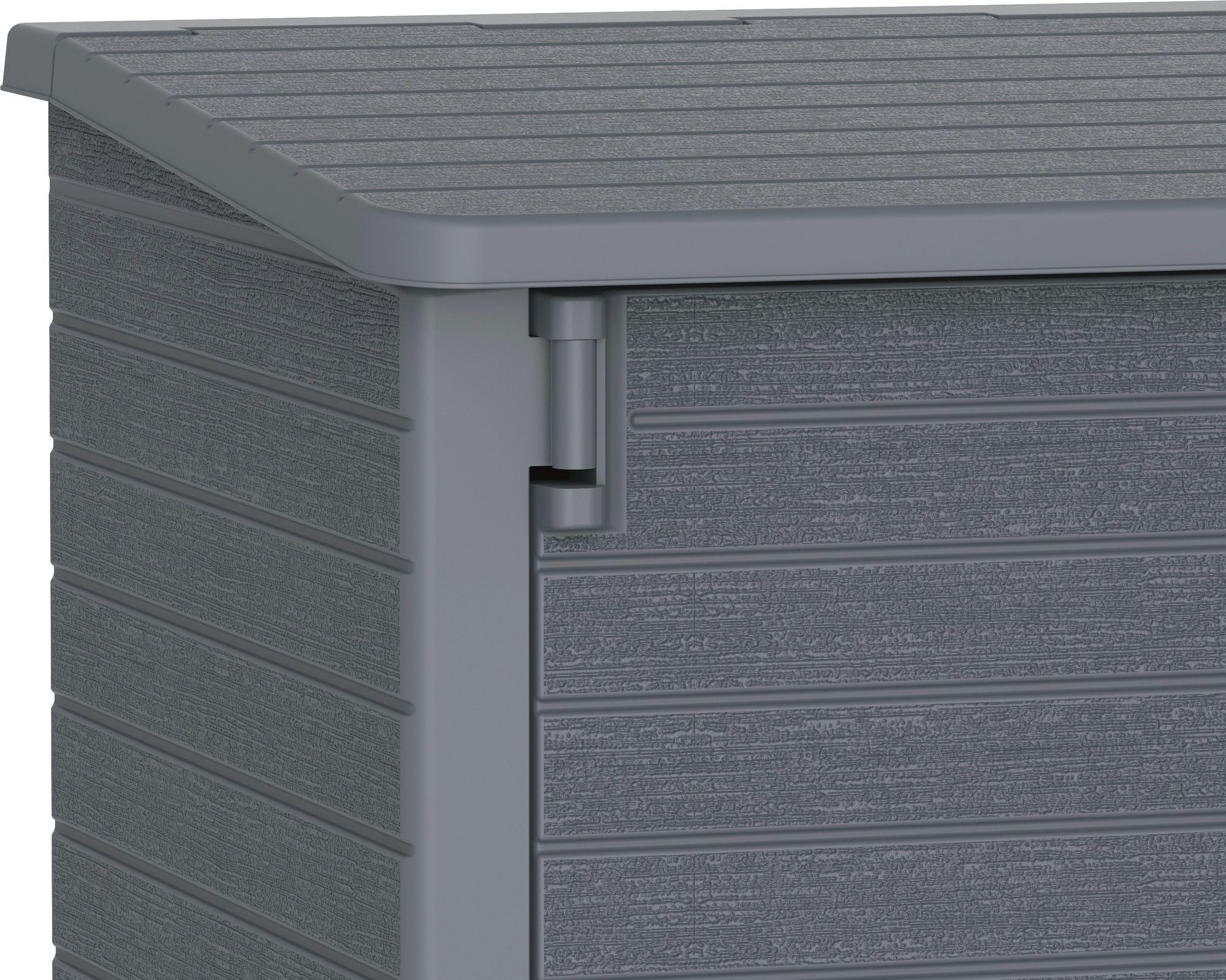 Duramax Gray Resin Outdoor Deck Storage Shed with Latching Doors