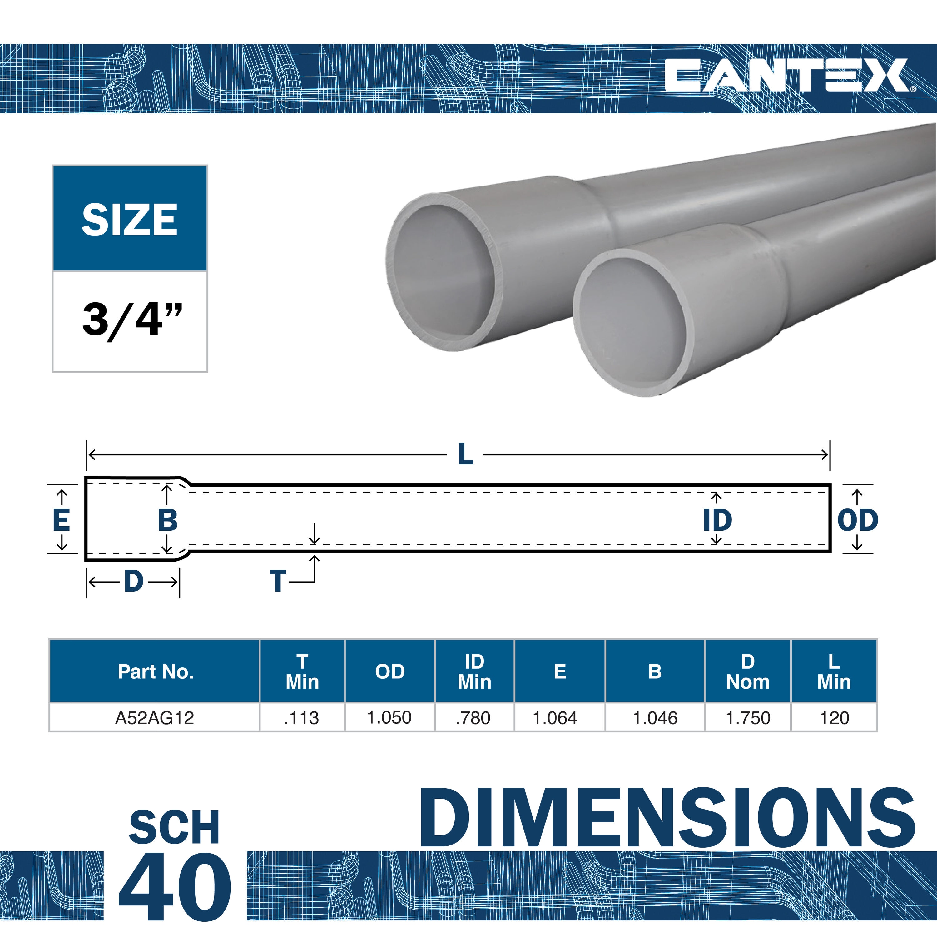 CANTEX A52AG12U conduit - View #6