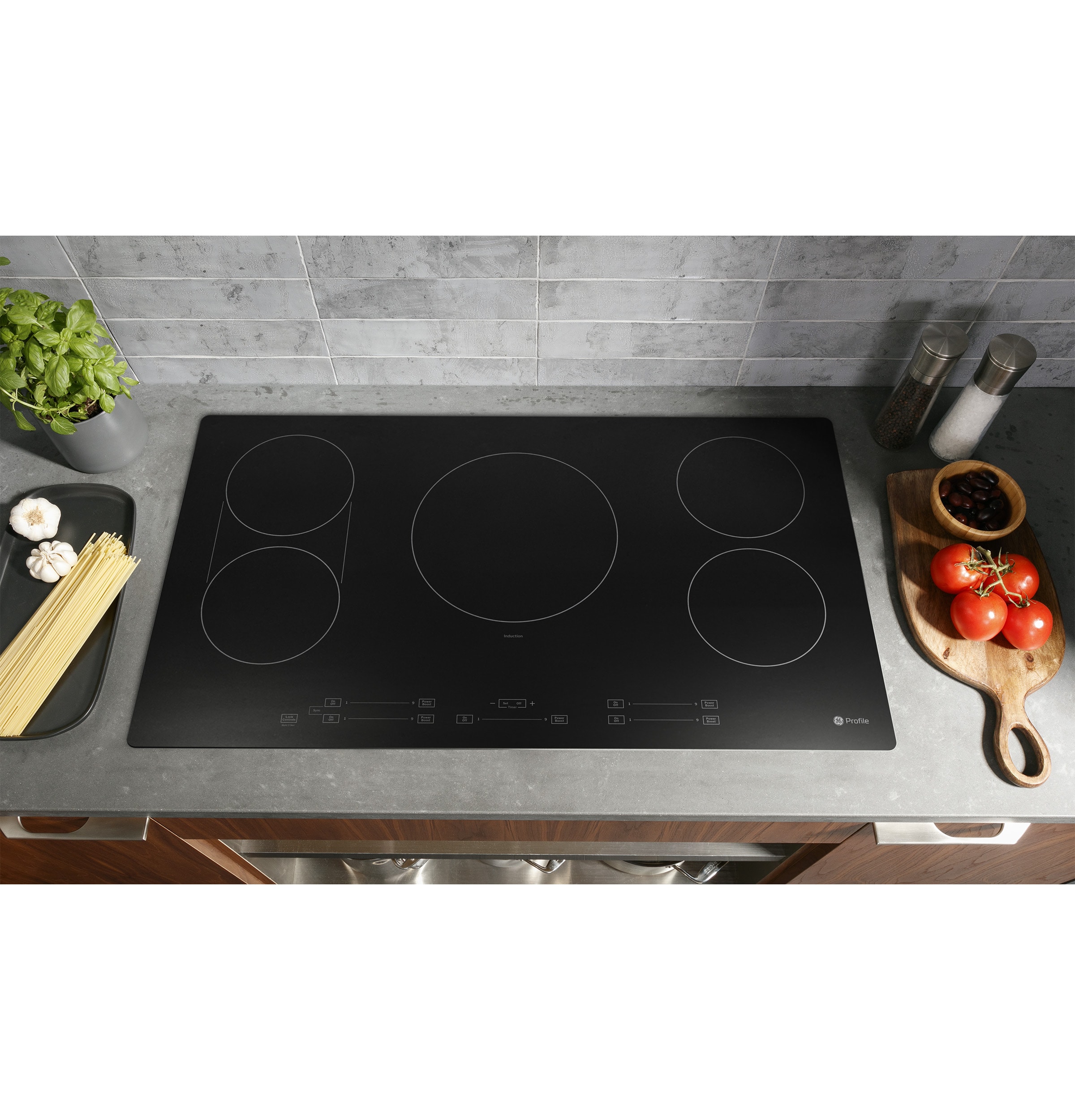 GE PHP6036DWBB Induction-Cooktops - View #3
