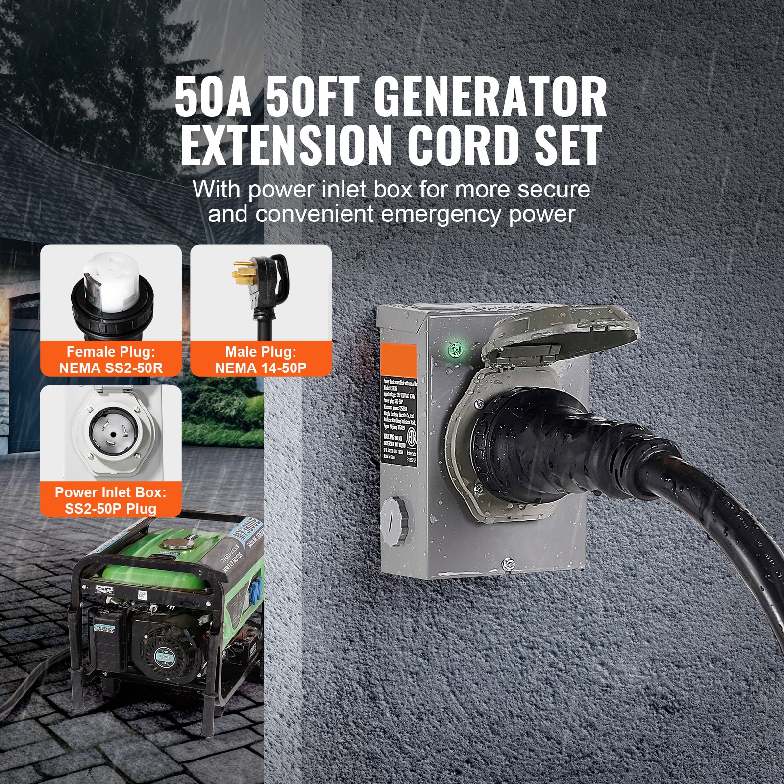 VEVOR SCYZXYSRHTZ503890V1 Generator-Parts-Accessories - View #2
