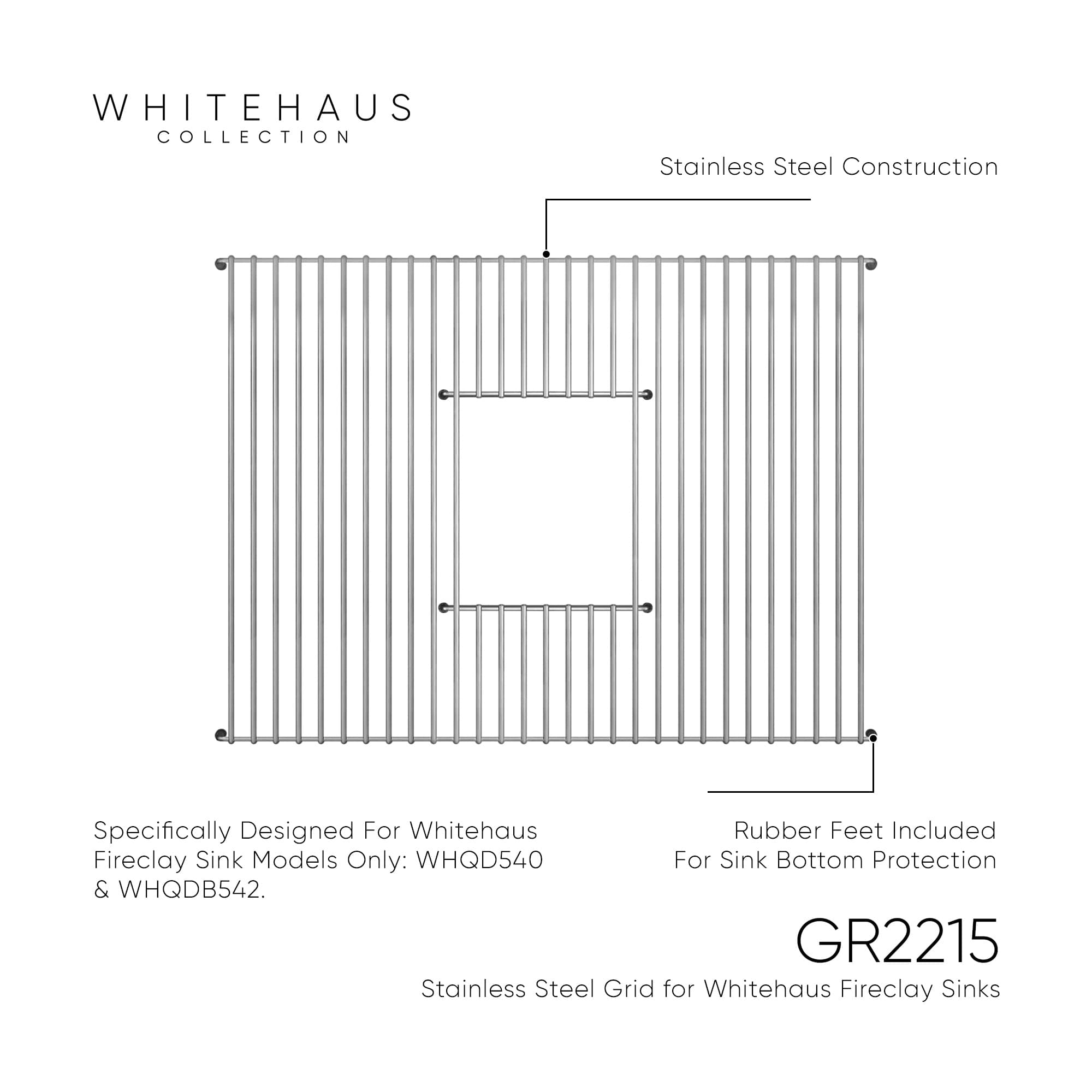 Whitehaus Collection GR2215 Sink-Grids - View #3