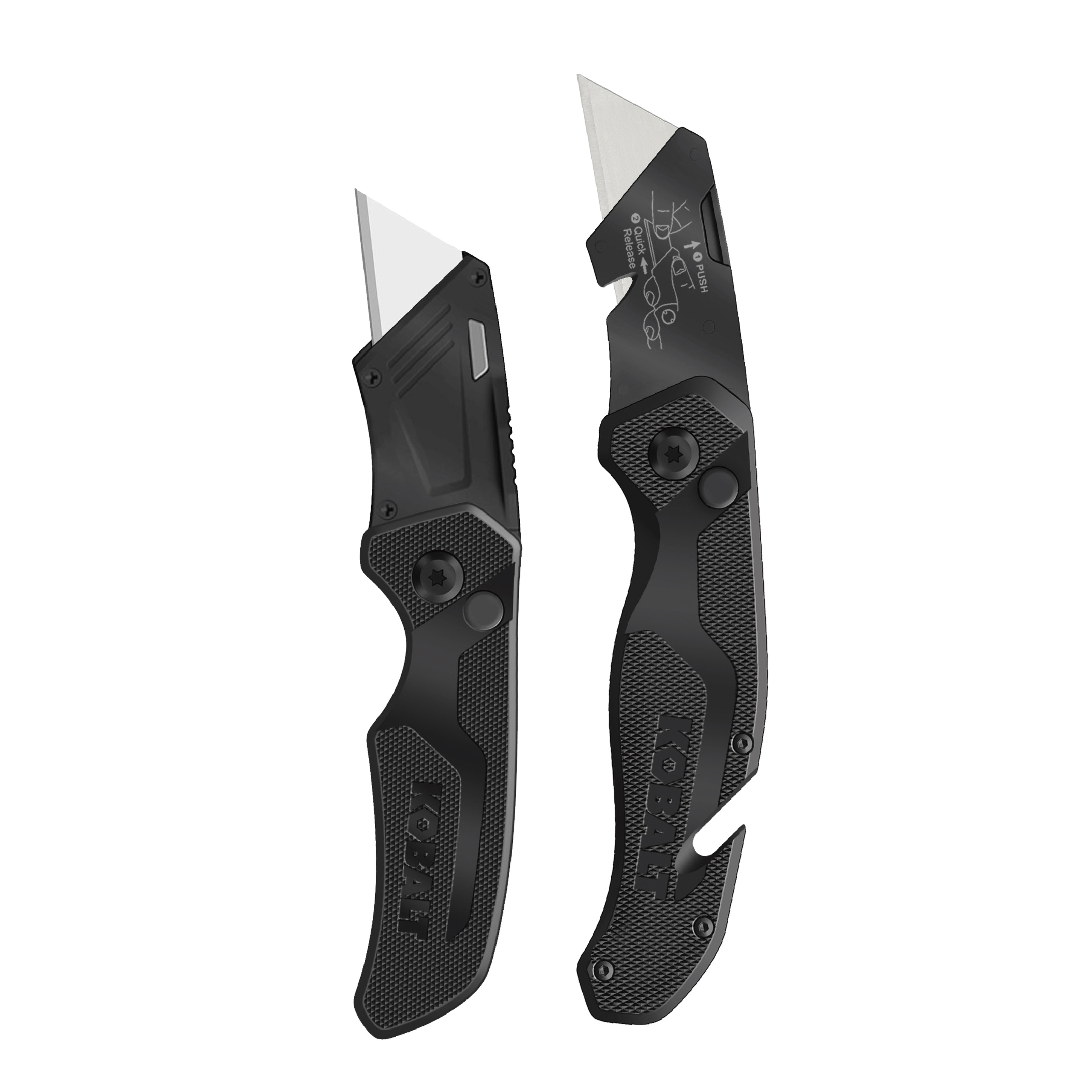 Speed Release 18Mm 2-Blade Folding Utility Knife | - Kobalt 59596