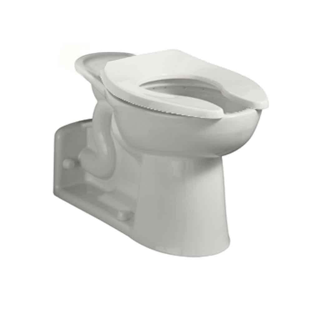 American Standard 3697001.020 Priolo White Elongated Chair height Toilet Bowl 12-in Rough-In
