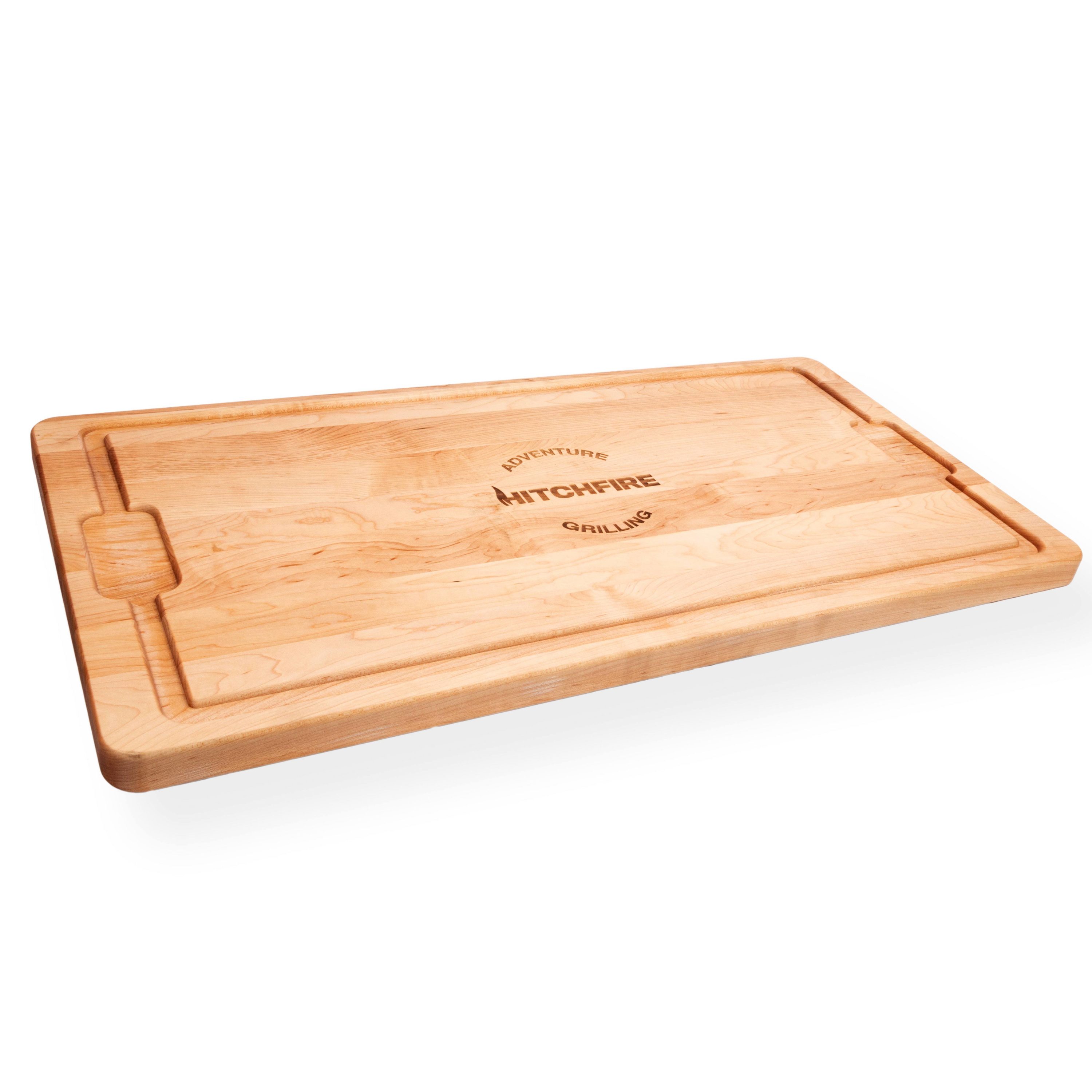 Hitchfire Wooden Multi-Purpose Rack with 15-in x 30-in Cutting Board and Reinforced Steel Base HFG01ST01 Sansujyuku sansujyuku.com