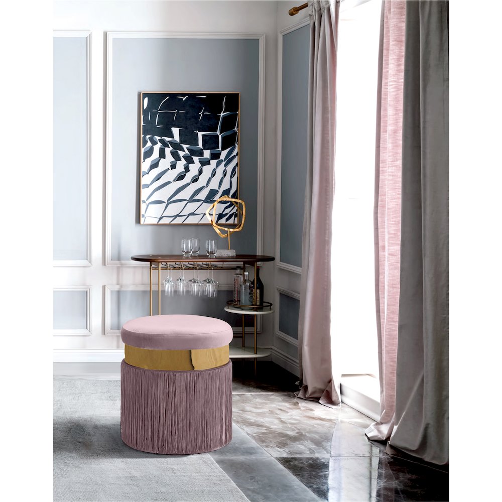 Meridian 142PINK Indoor-Ottomans - View #2