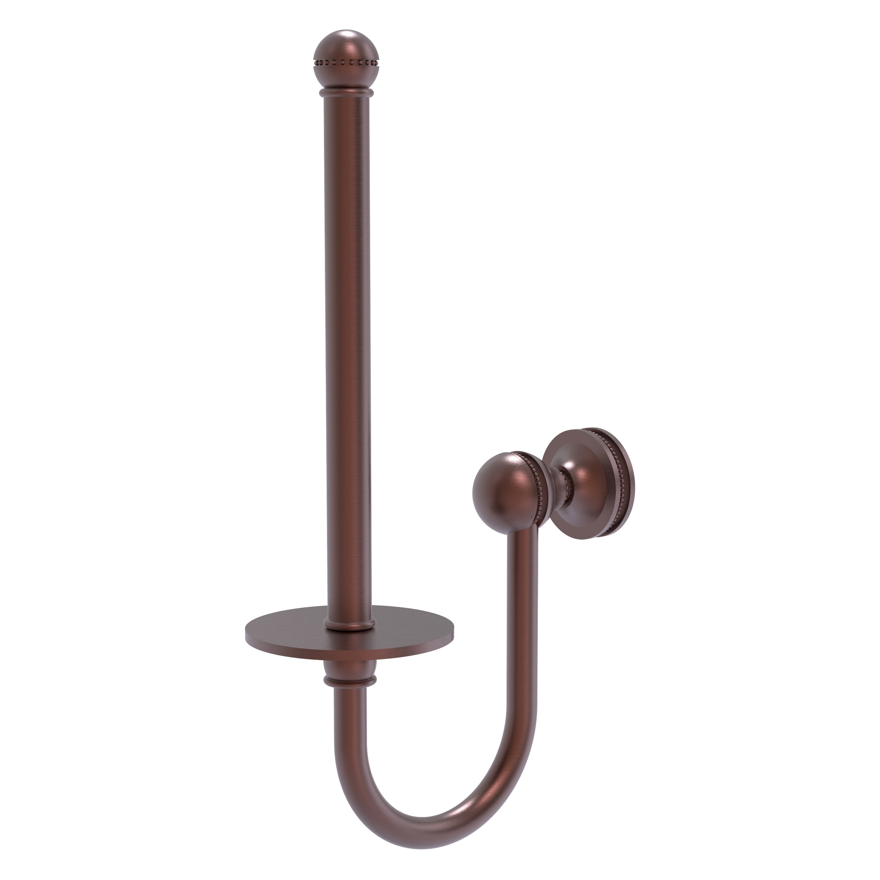 Allied Brass MA-24U-CA Mambo Antique Copper Wall mount Single post Toilet Paper Holder 1 -Rolls