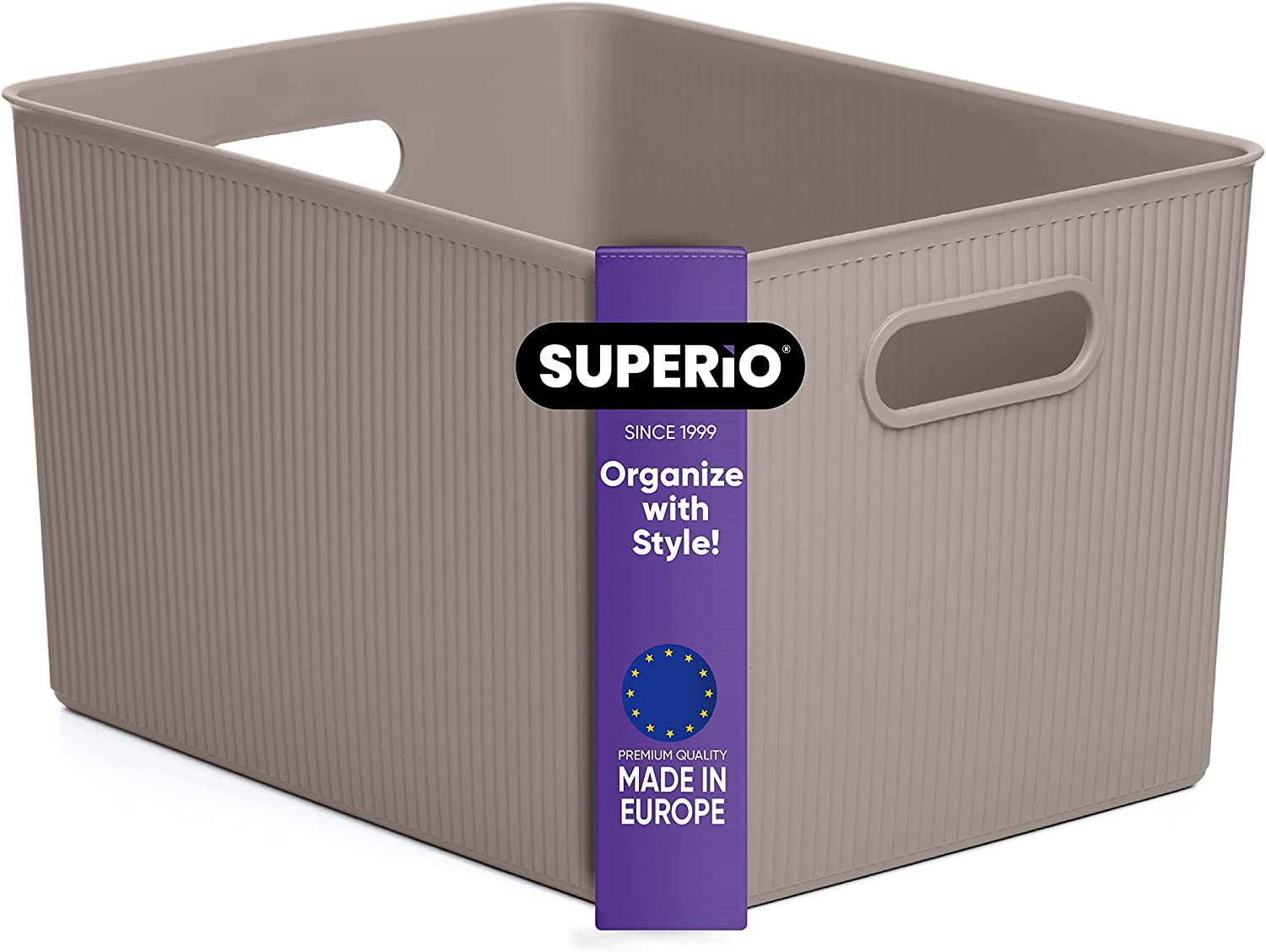 Superio Clear Storage Box with Lid, 22 Quart Plastic Container Bins for  Organizing, Stackable Crate, Storage Bin Organizer for Home, Office,  School