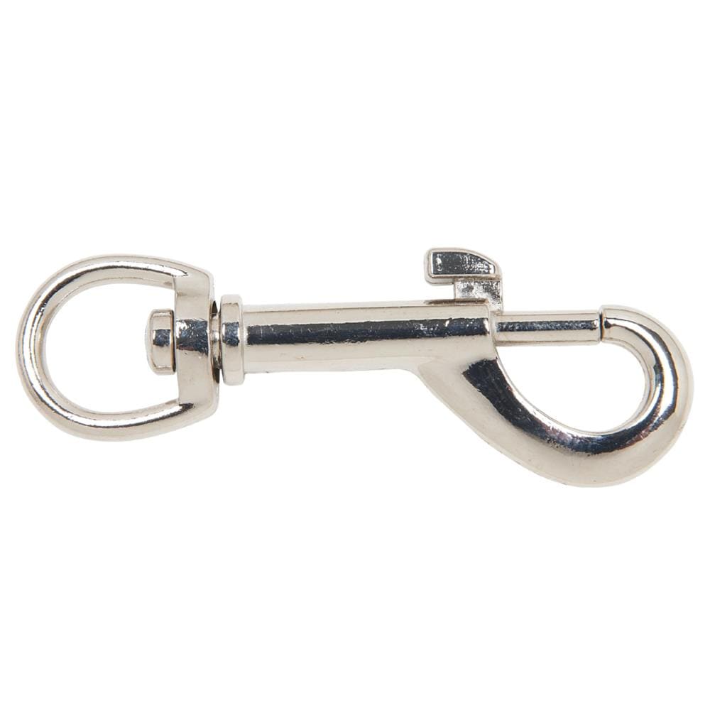 102mm Stainless Steel Swivel Eye Bull Snap Hook - Spring Lock Snap Tie Round Boa