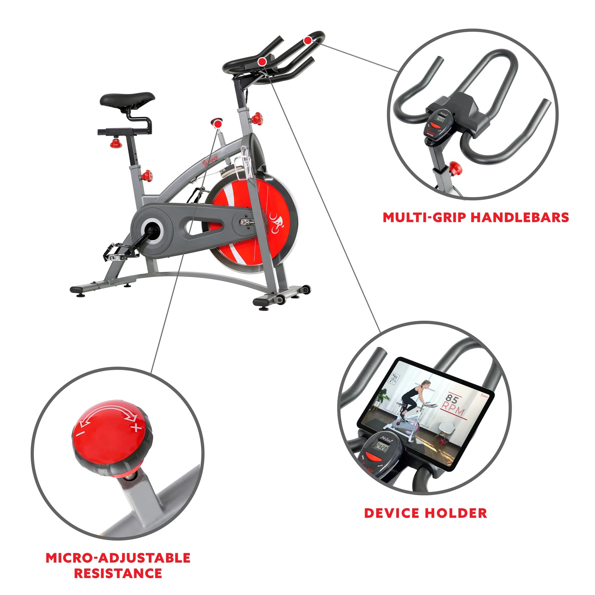 Sunny Health & Fitness SF-B1423 Exercise-Bikes - View #3