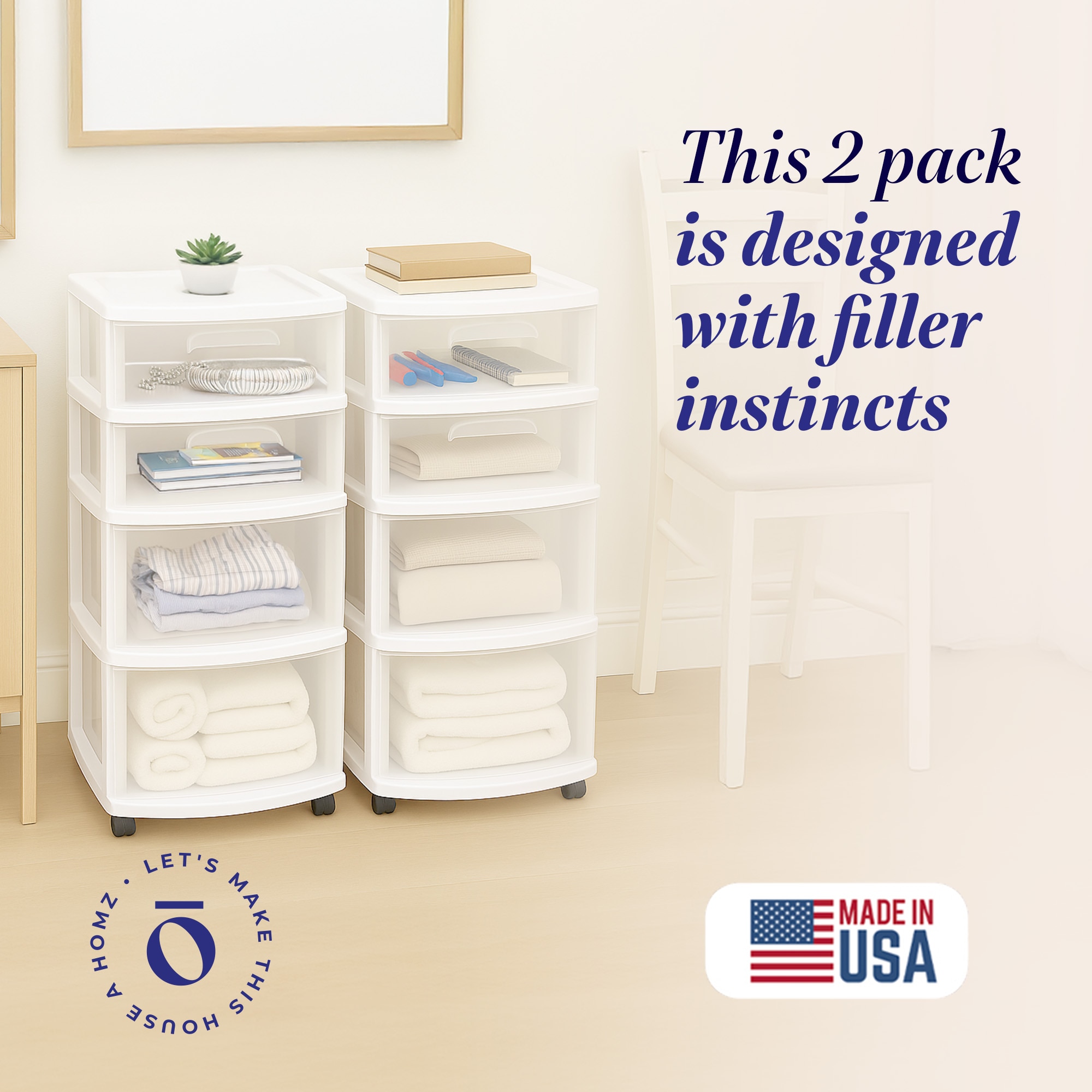 Homz Products 324378 Storage-Drawers - View #2