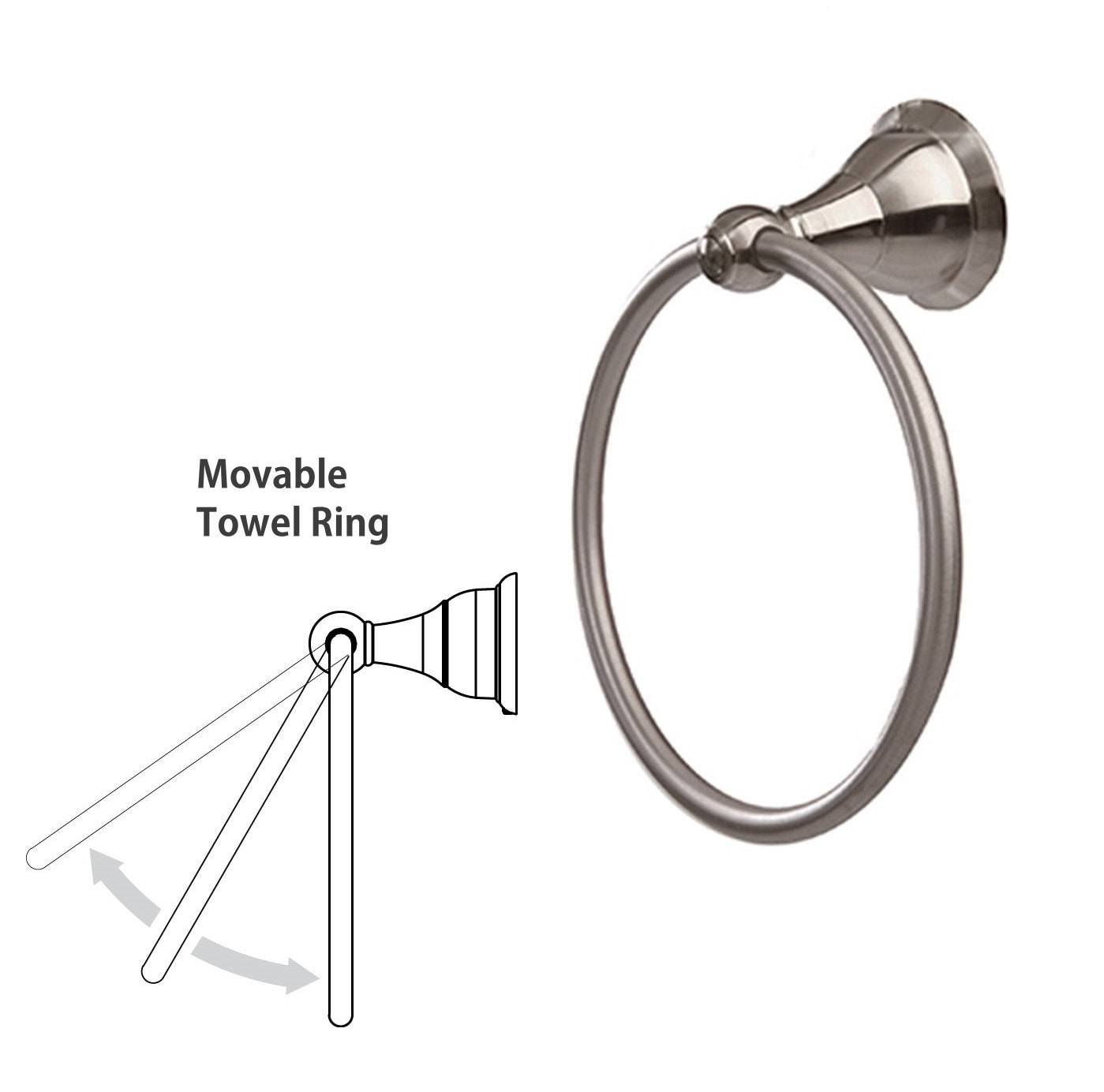 ARISTA 3602-4SET CP-BN Decorative-Bath-Hardware-Kits - View #5
