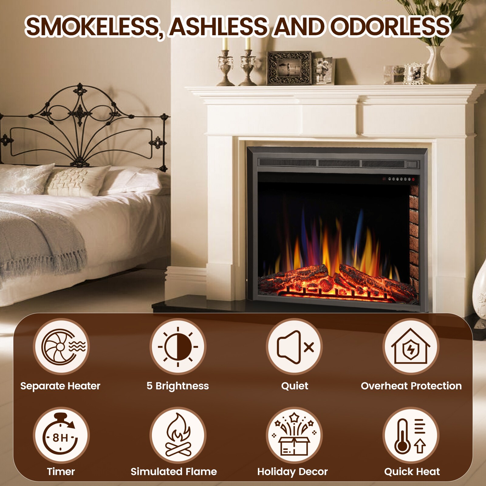 BANSA ROSE LLGBK041702 Electric-Fireplace-Fireboxes - View #2