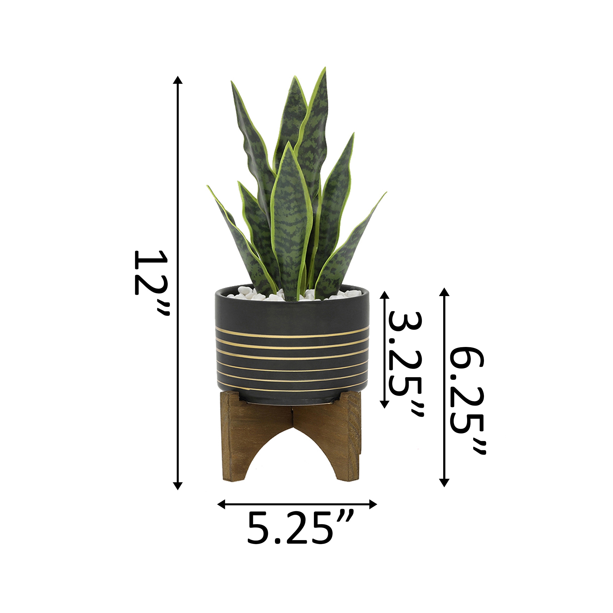 Valentine's Day 12" Potted Faux Succulent Arrangement in Ceramic Planter