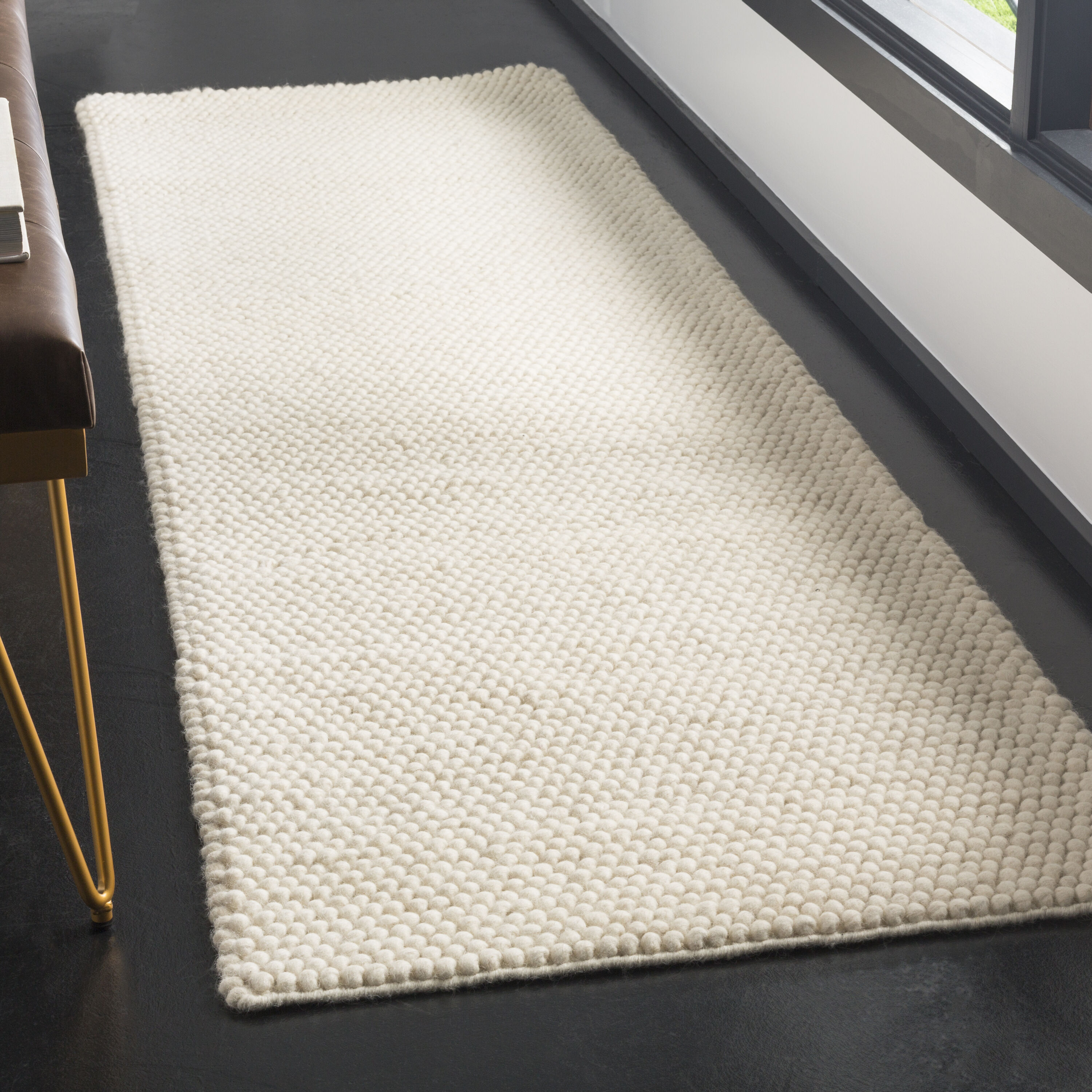 Safavieh NAT620A-216 Natura 620A Ivory Modern Runner 2ft-3-in x 16ft Rug