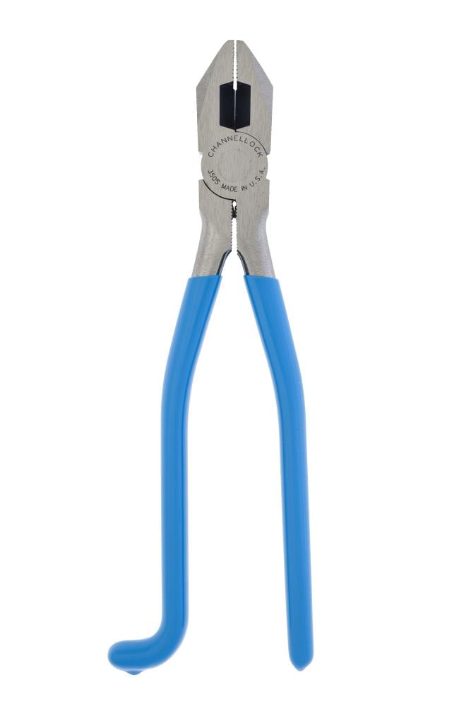 Ironworker's 9-in Construction Pliers with Wire Cutter in Blue | - CHANNELLOCK 350S