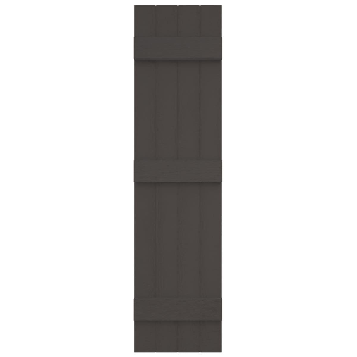 Ekena Millwork LJ4S14X07100TG 14-in W x 71-in H Tuxedo Grey Board and batten Exterior Shutters ( 2 -Pack )