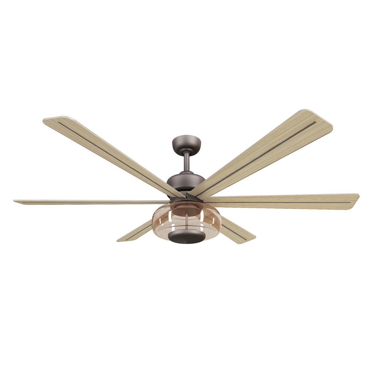 Minka Aire Ligero 60-in Dark Bronze LED Ceiling Fan With Light and Remote Control Included Sansujyuku sansujyuku.com
