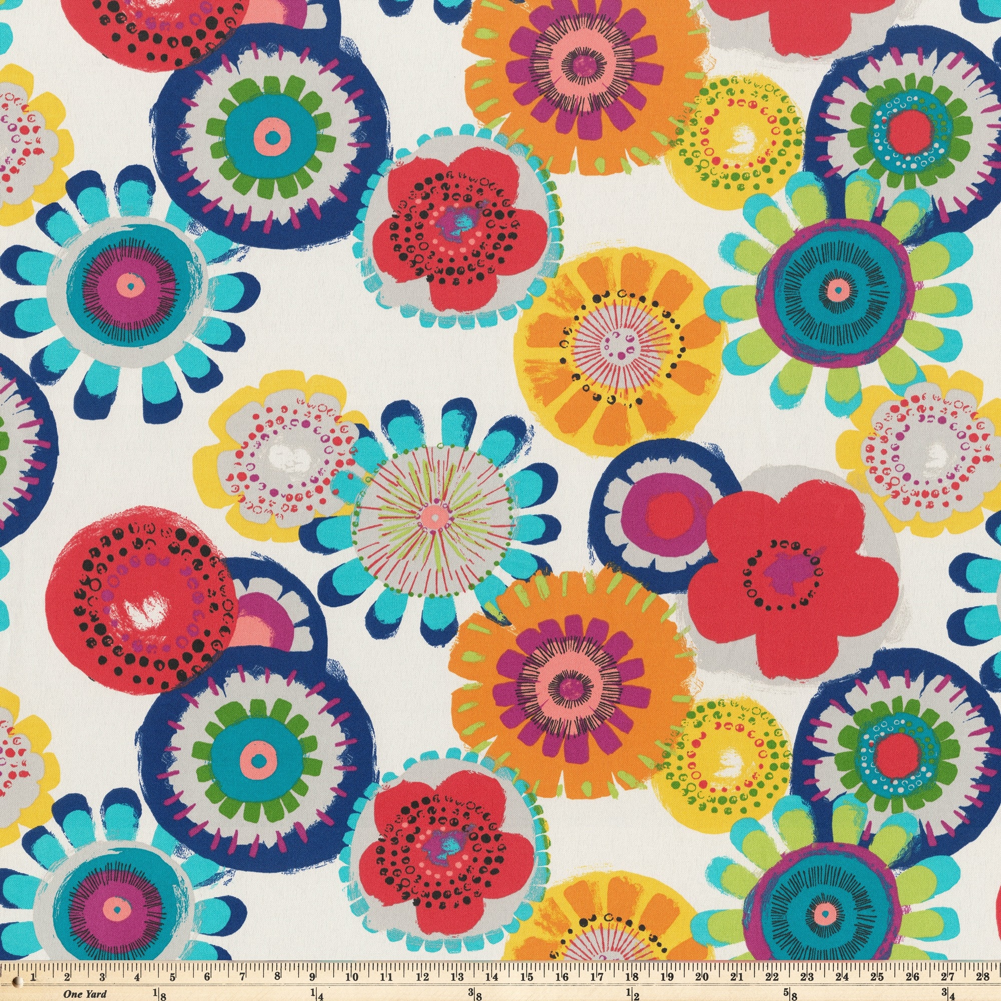 Multicolored Floral Rectangular Kids Outdoor Throw Pillows Set
