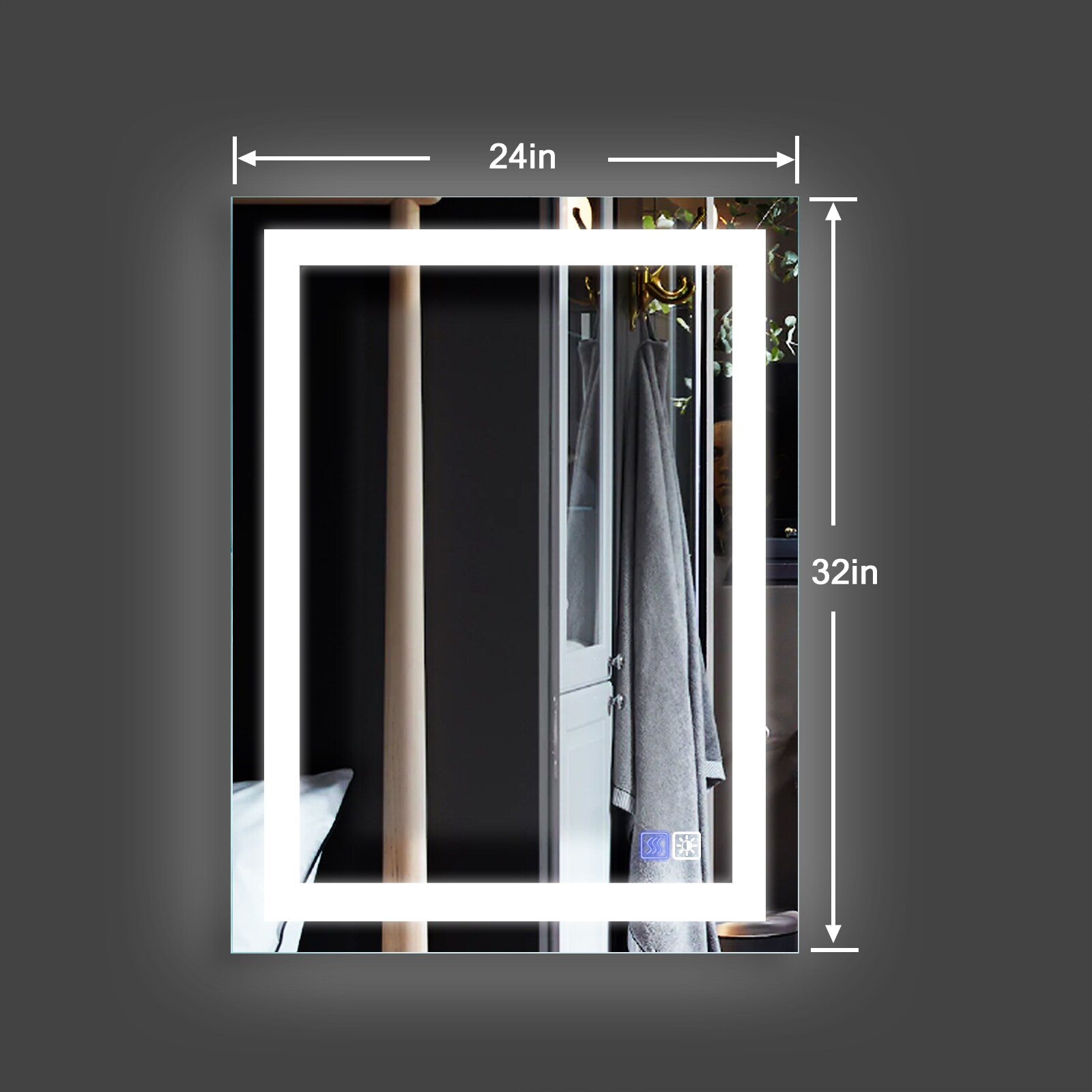 Forclover JSEXDH2432-3X Framed-Bath-Mirrors - View #6