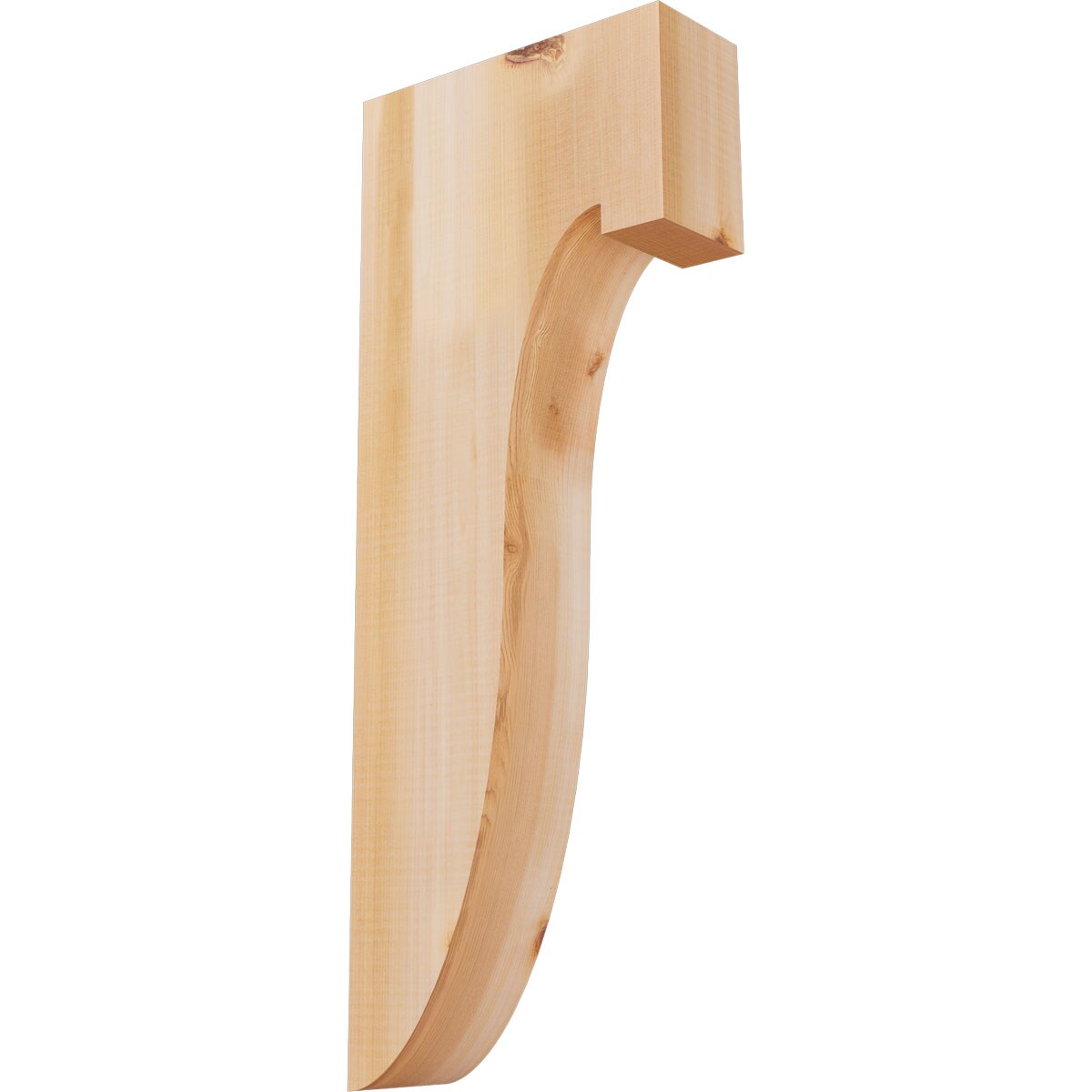 Ekena Millwork COR04X10X26DEL00SWR 3-1/2-in x 10-in x 26-in Del monte Unfinished Western red cedar Wood Paintable/Stainable Corbel