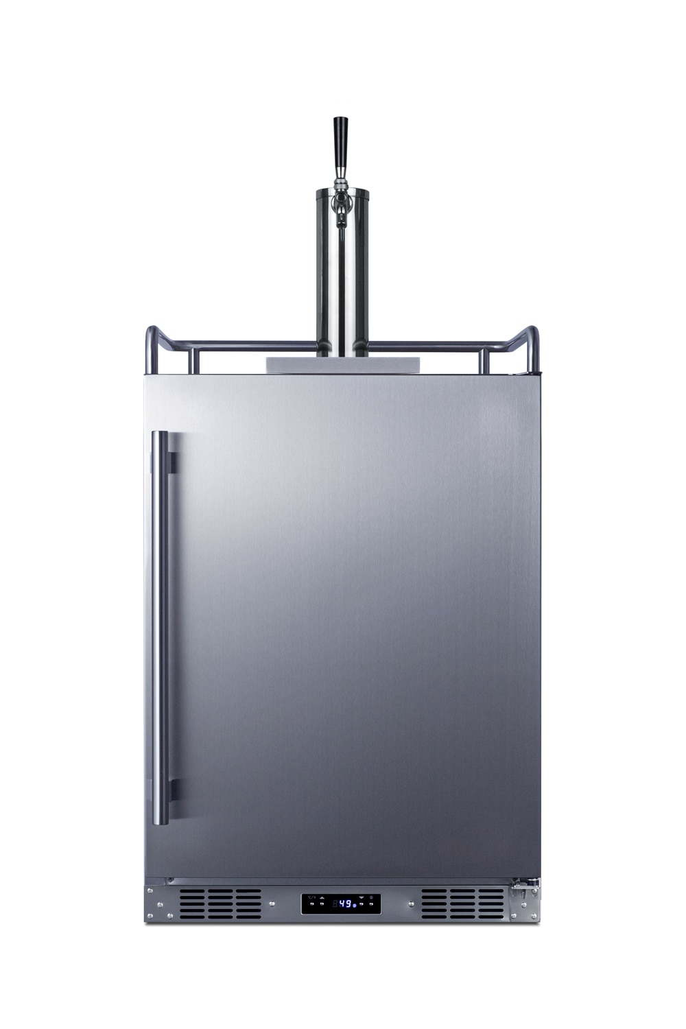 Summit Appliance SBC683OS Single tap Half-barrel keg Stainless steel Digital Built-in/Freestanding Commercial/Residential Indoor or outdoor Beer kegerator