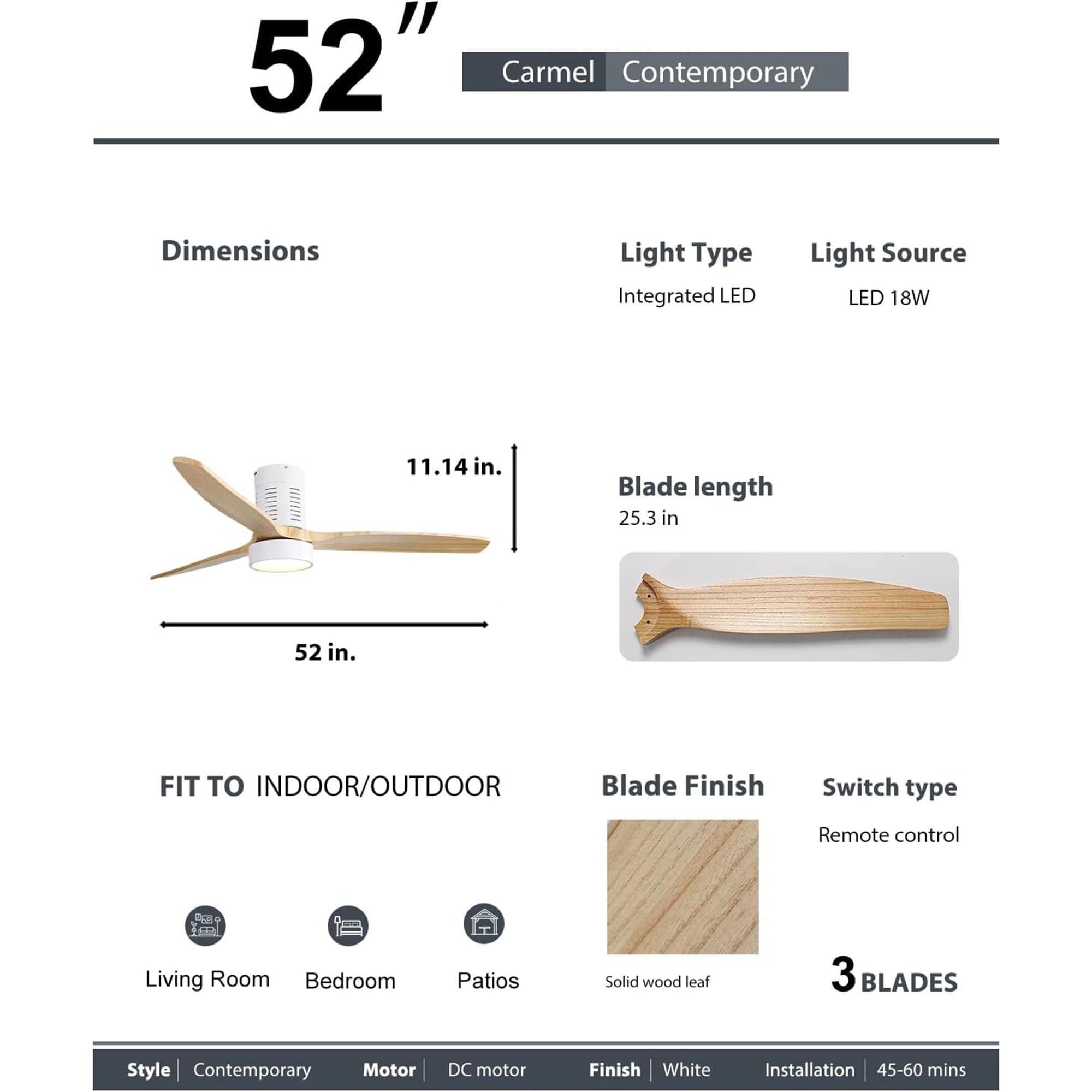Bybafun YA3200028 Ceiling-Fans - View #2