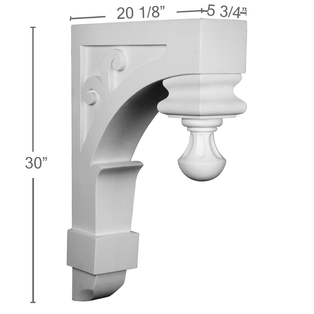 Ekena Millwork COR06X20X30AB corbels - View #2