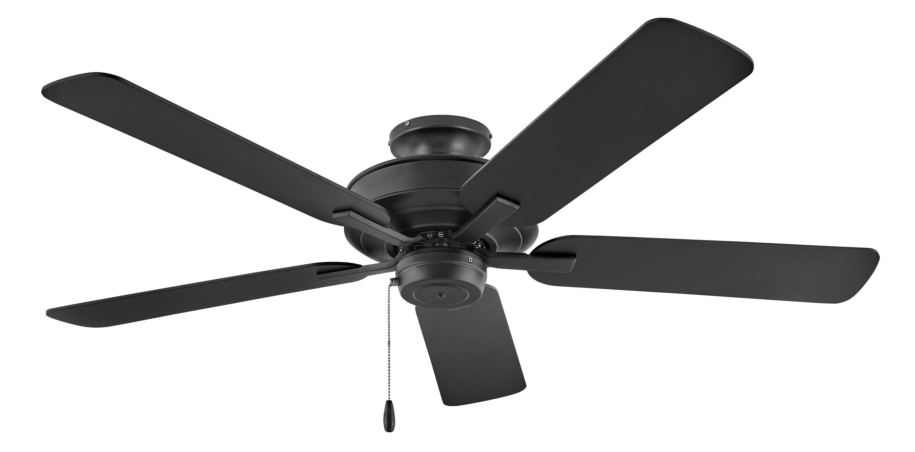 Hinkley Metro Wet 52-in Matte black Indoor/Outdoor Smart Ceiling Fan ...