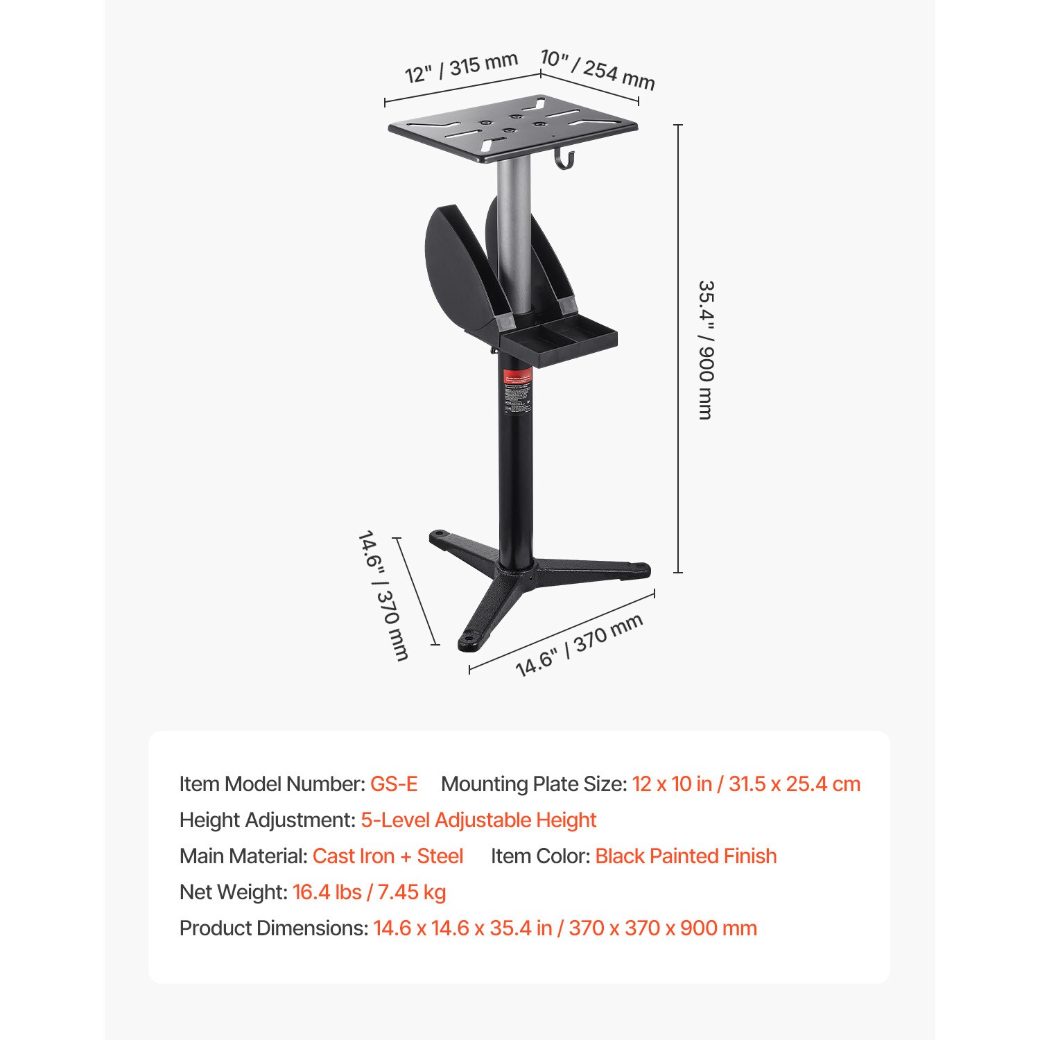 VEVOR TSMCDZYZXZTGXLTSR0V0 Benchtop-Stationary-Access - View #8