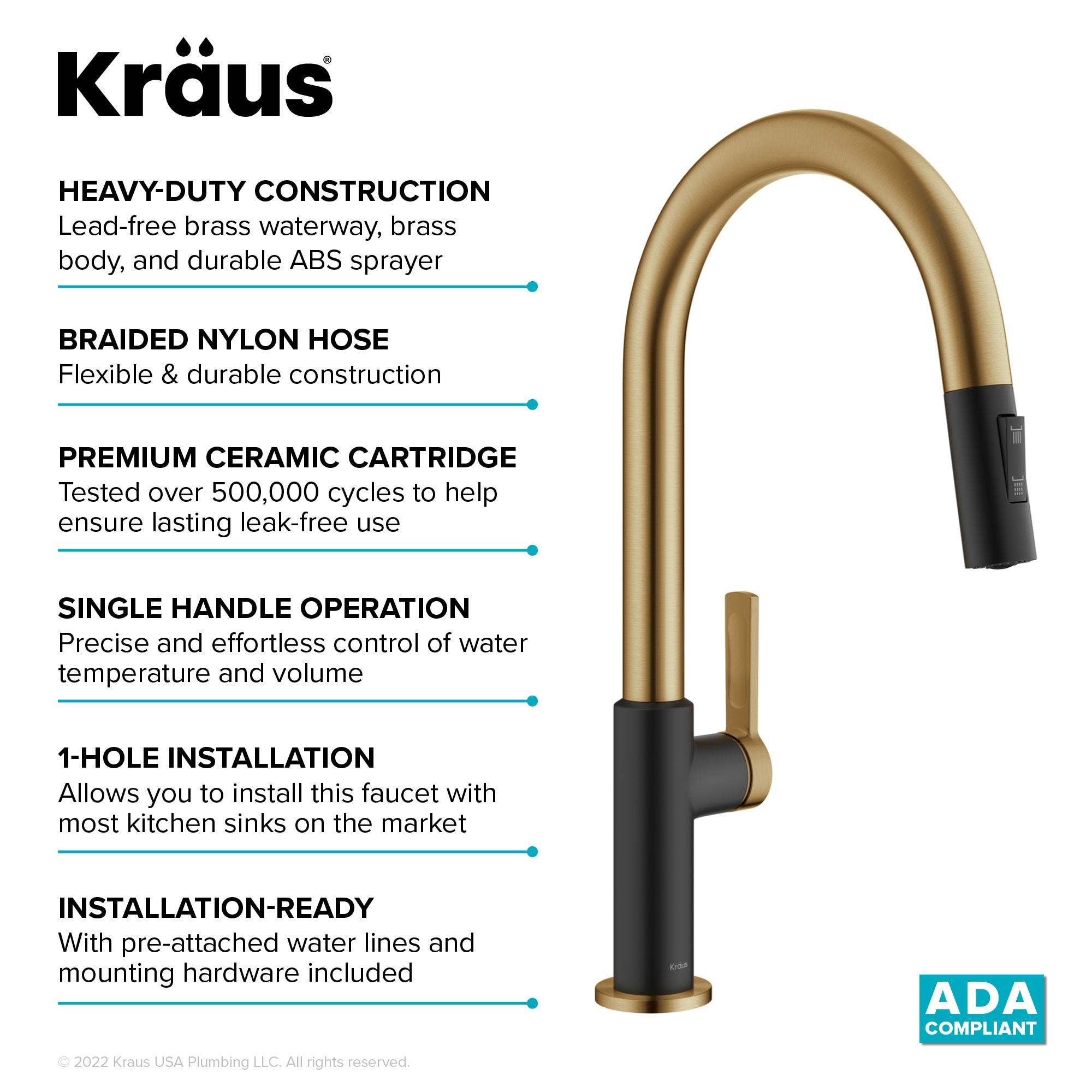 Kraus KPF-2820BBMB Kitchen-Faucets - View #11