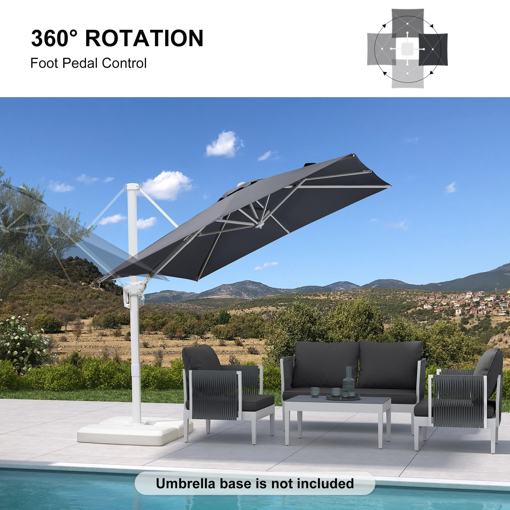PURPLE LEAF LS02XBS08-LG Umbrellas-2 - View #2