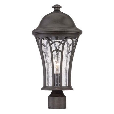 Black Coral Acclaim 39717BC Bellagio Collection 3-Light Outdoor Light Fixture Post Lantern 