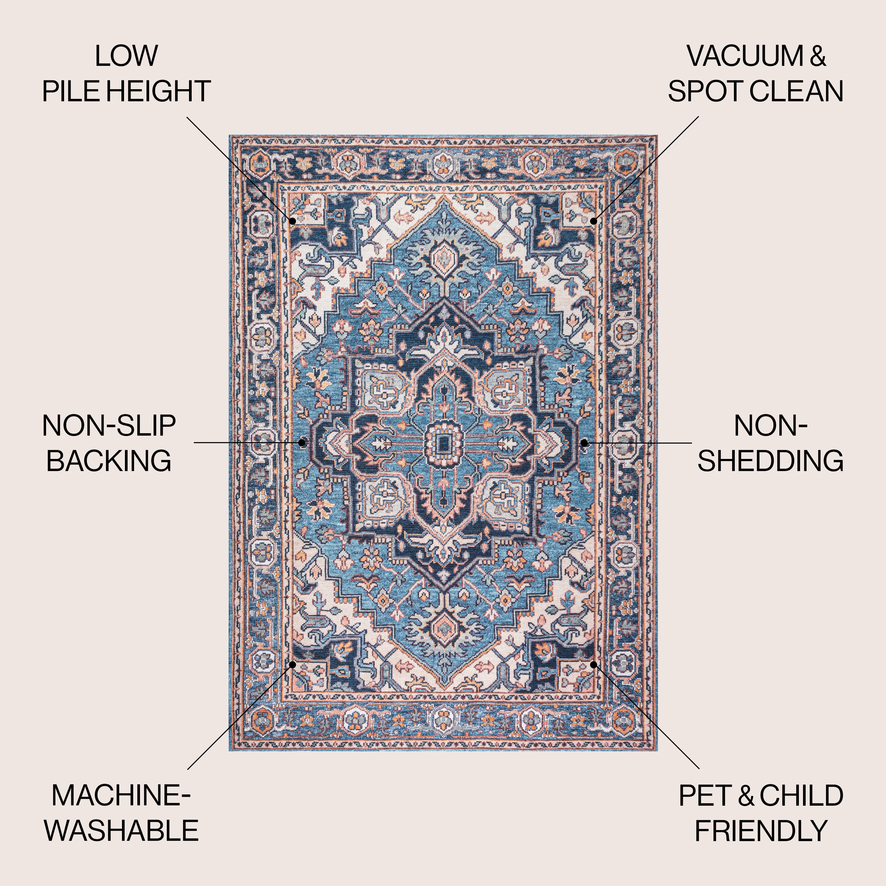 JONATHAN  Y WSH105B-8SQ rugs - View #2