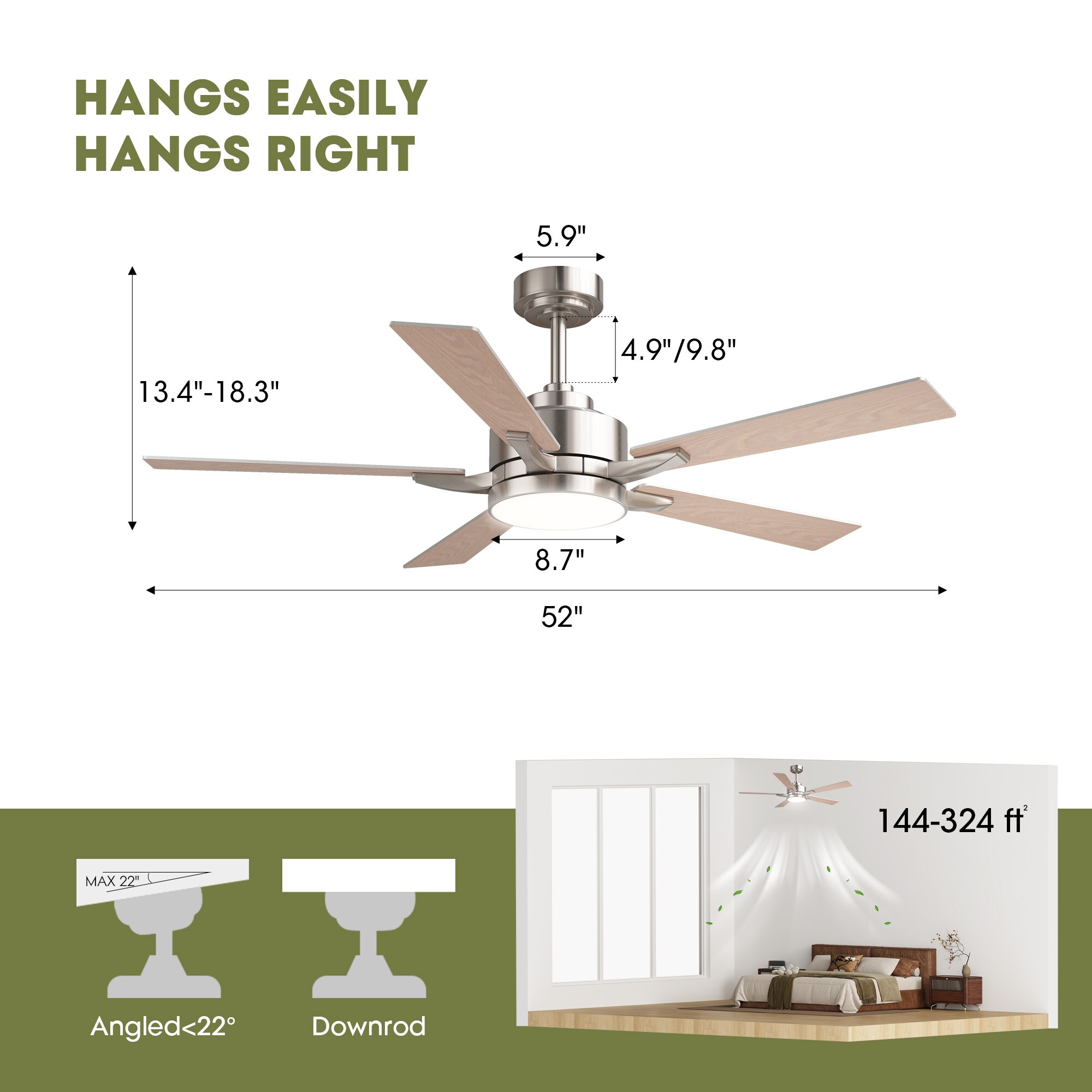 SILJOY HY-6139N-52 Ceiling-Fans - View #3