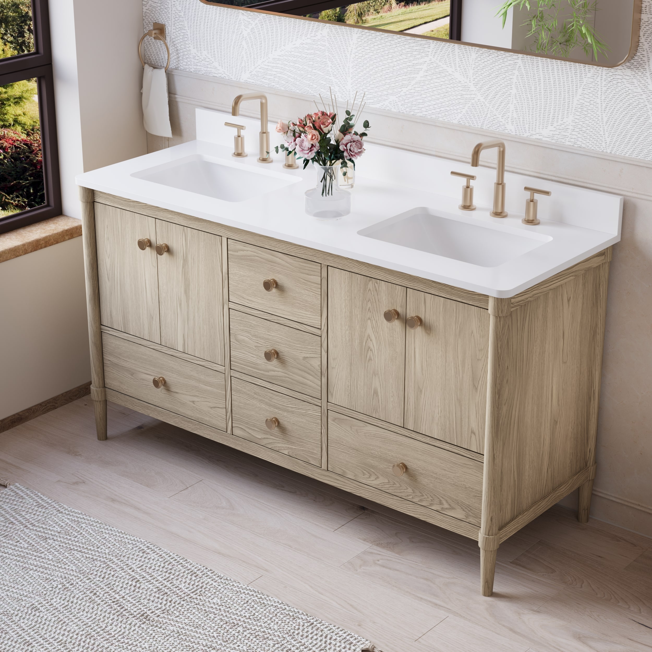 WELLFOR EX-VEBV48BU Bath-Vanity-Combo - View #2