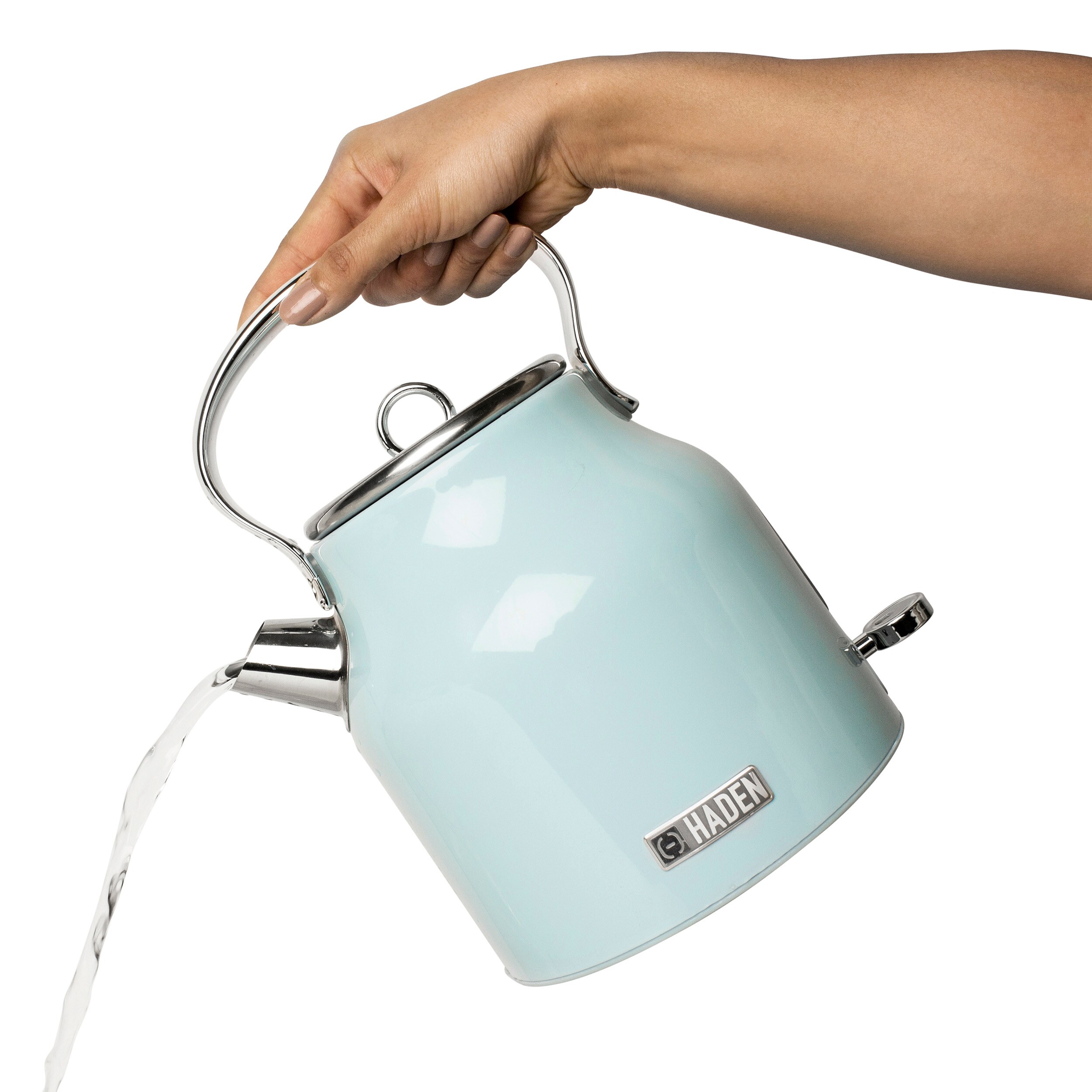Haden Heritage Turquoise 7-Cup Corded Electric Kettle in the Water
