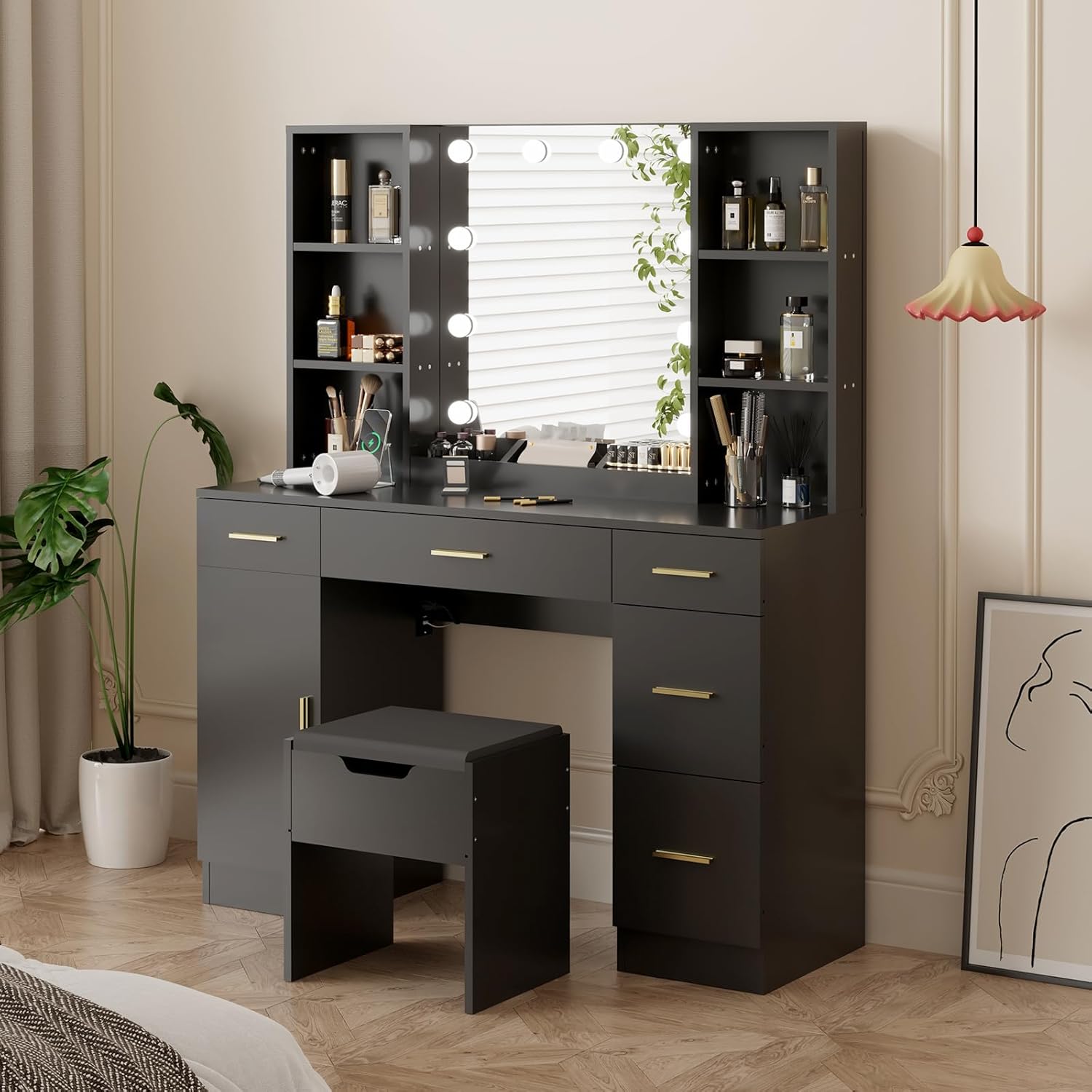 Qeetex LHF-SZT-PHO-12YE7NPF Bedroom-Vanities - View #7