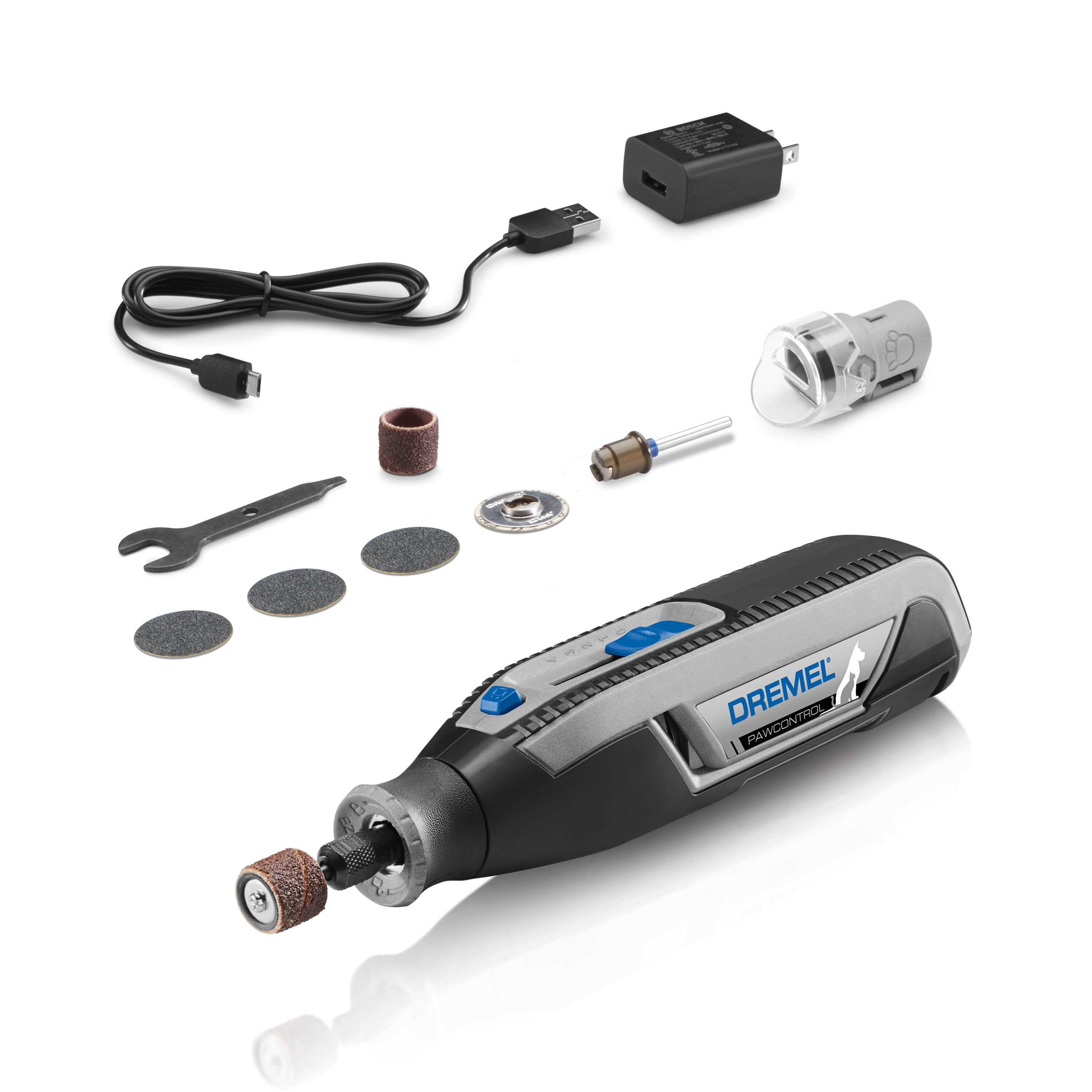 Stipendium hagl websted Dremel PawControl 9-Piece Variable Speed Cordless 4-Volt Pet Grooming  Rotary Tool in the Rotary Tools department at Lowes.com