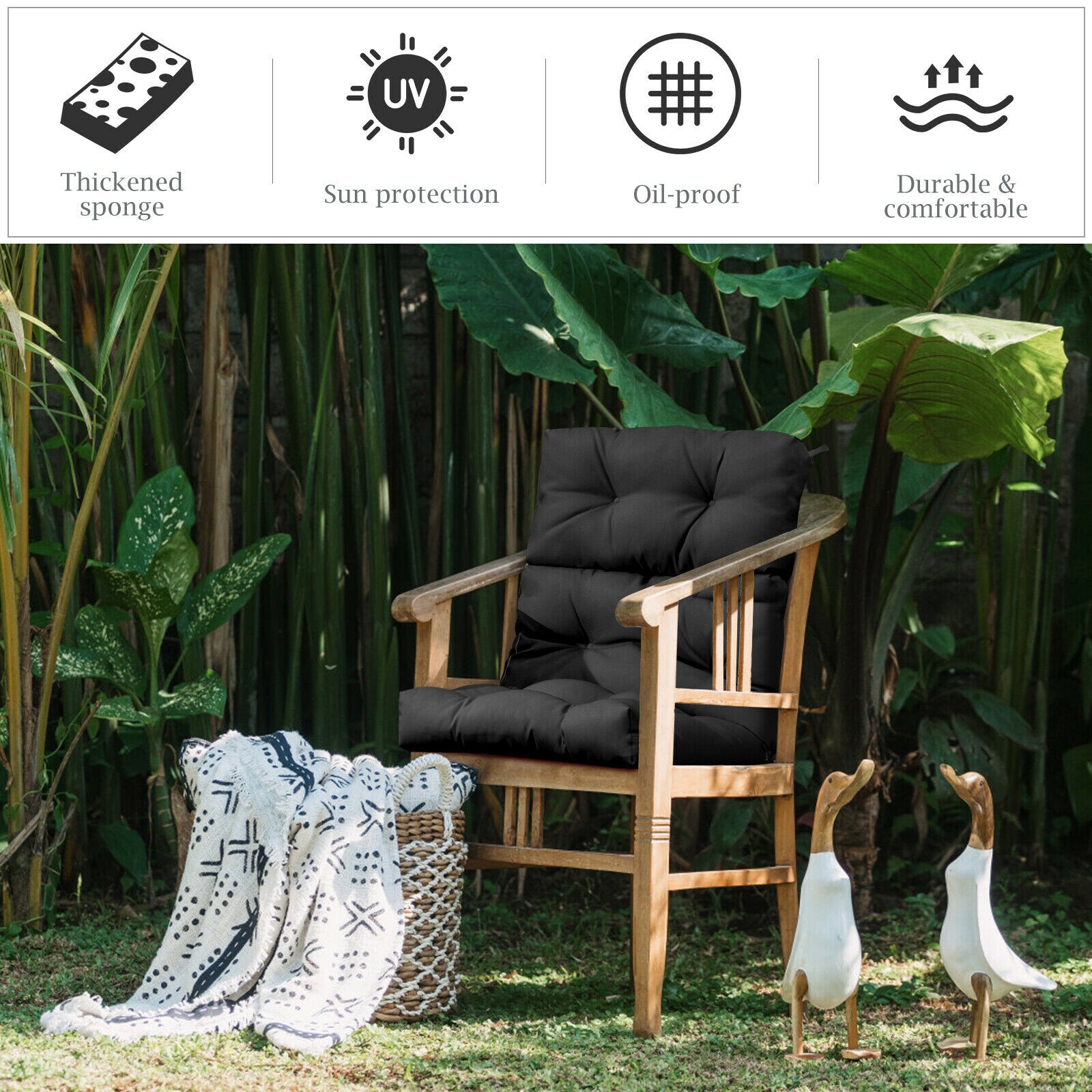 Slickblue D-CO-KD61276WH Patio-Furniture-Cushions - View #6