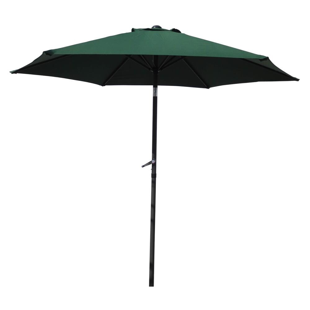 International Caravan YF-1104-2.5M-FG 8.5-ft Aluminum Green Auto-tilt Market Patio Umbrella
