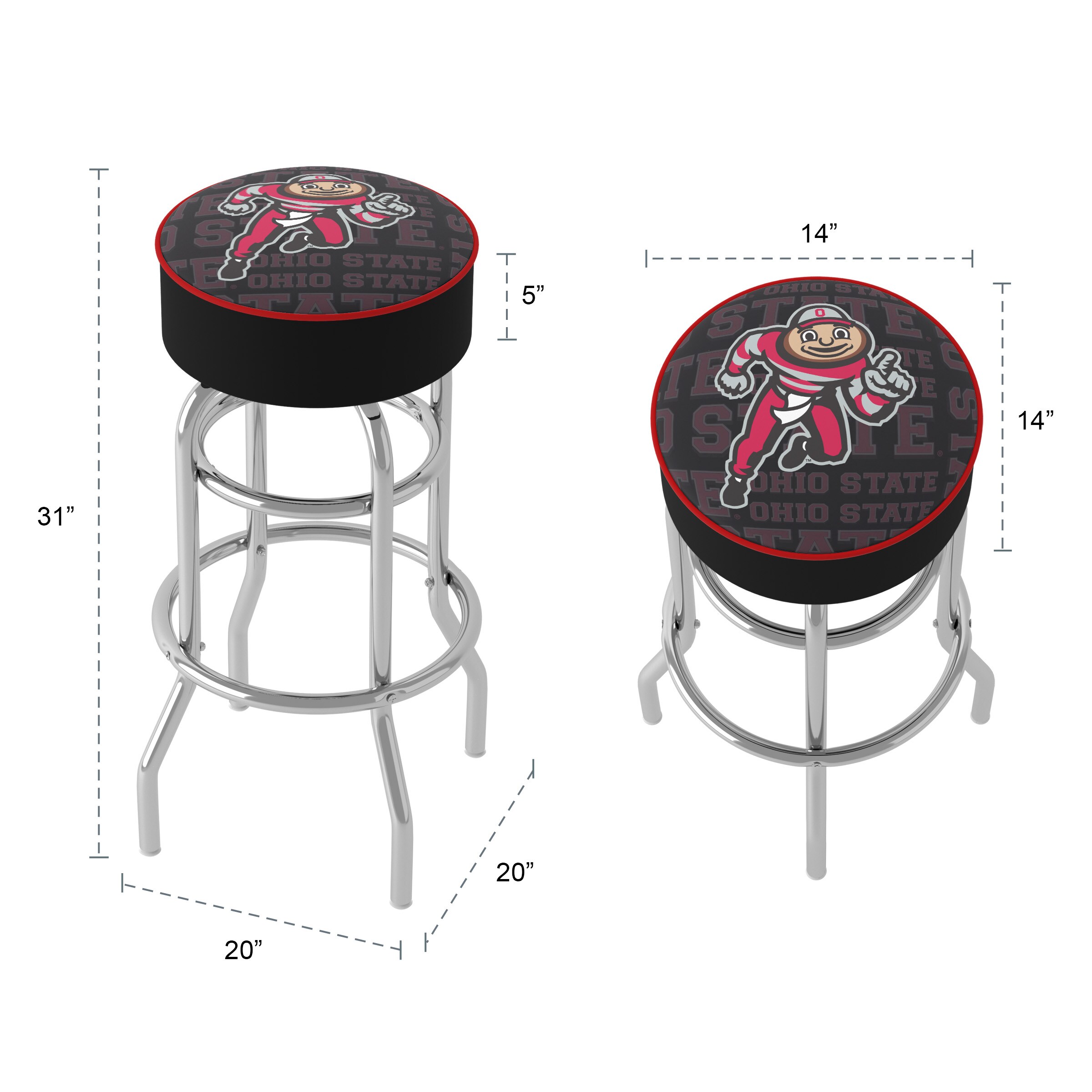 Trademark Gameroom OSU1000-WM stools - View #5