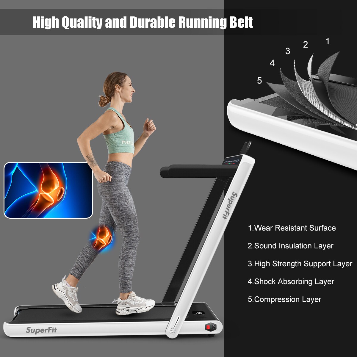 Costway SP37067WH treadmills - View #3